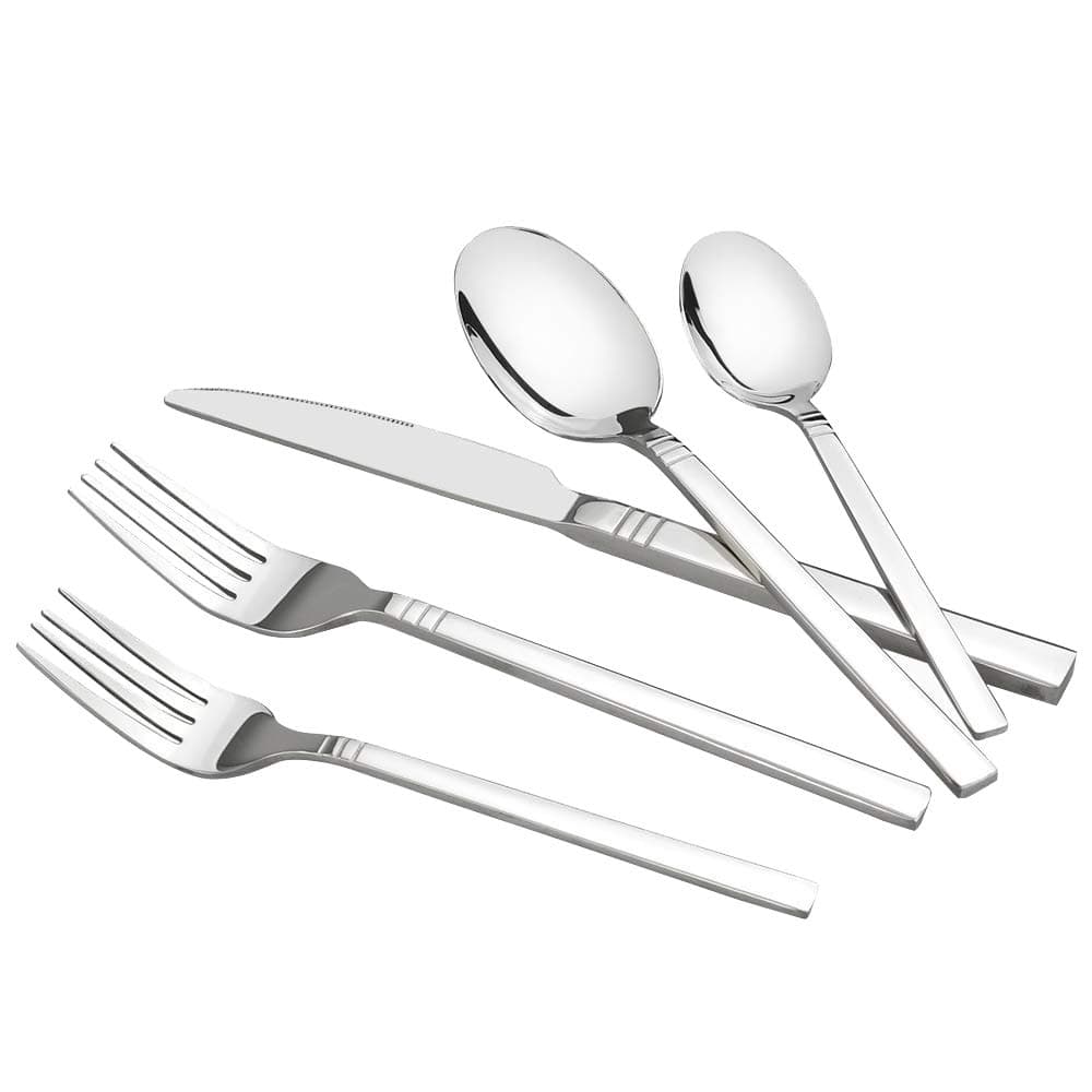 Fiaze 40-Piece Flatware Set, Stainless Steel, Service for 8