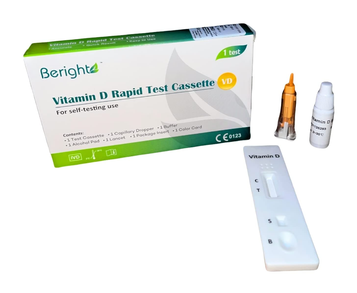 Beright - Vitamin D Test Kit Rapid Self-Test Vitamin D Health Test Kit