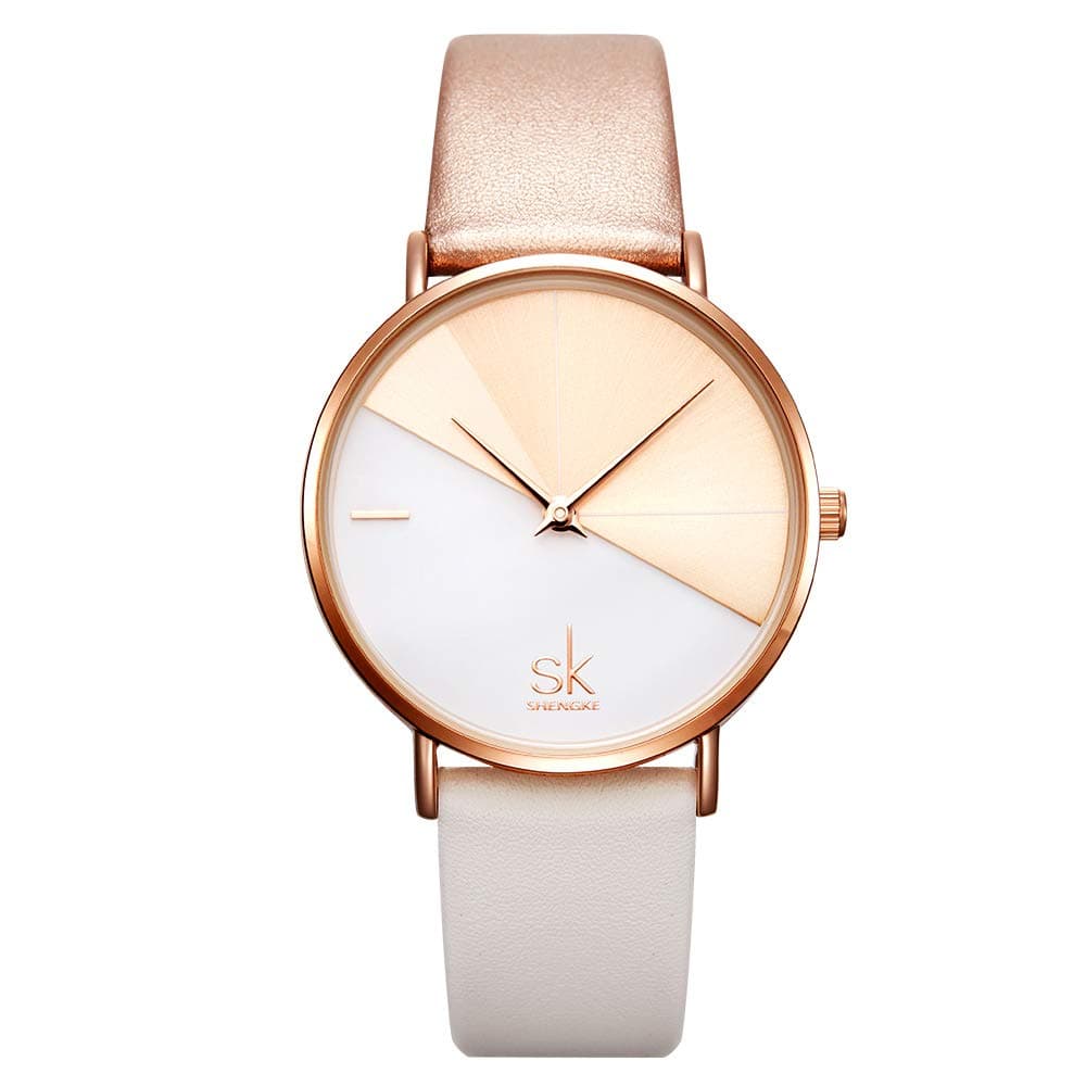 SHENGKE Creative Watch Ultra-Thin Strap Casual Fashion Quartz Minimalist Watch