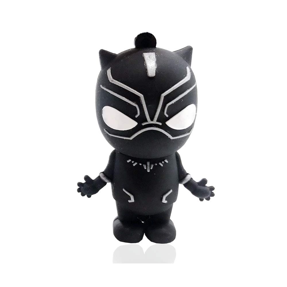 Novelty Black Panther Shape Design 64GB USB 3.0 Flash Drive Cute Memory Stick Stitch Thumb Drive Data Storage Pendrive Cartoon Jump Drive Gift