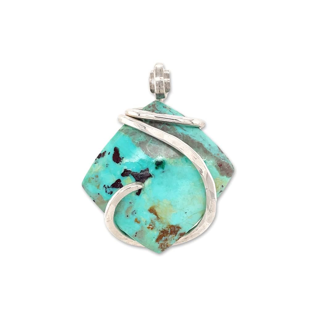 Bella DesignsMoroccan Chrysocolla Pendant Necklace by Stones Desire
