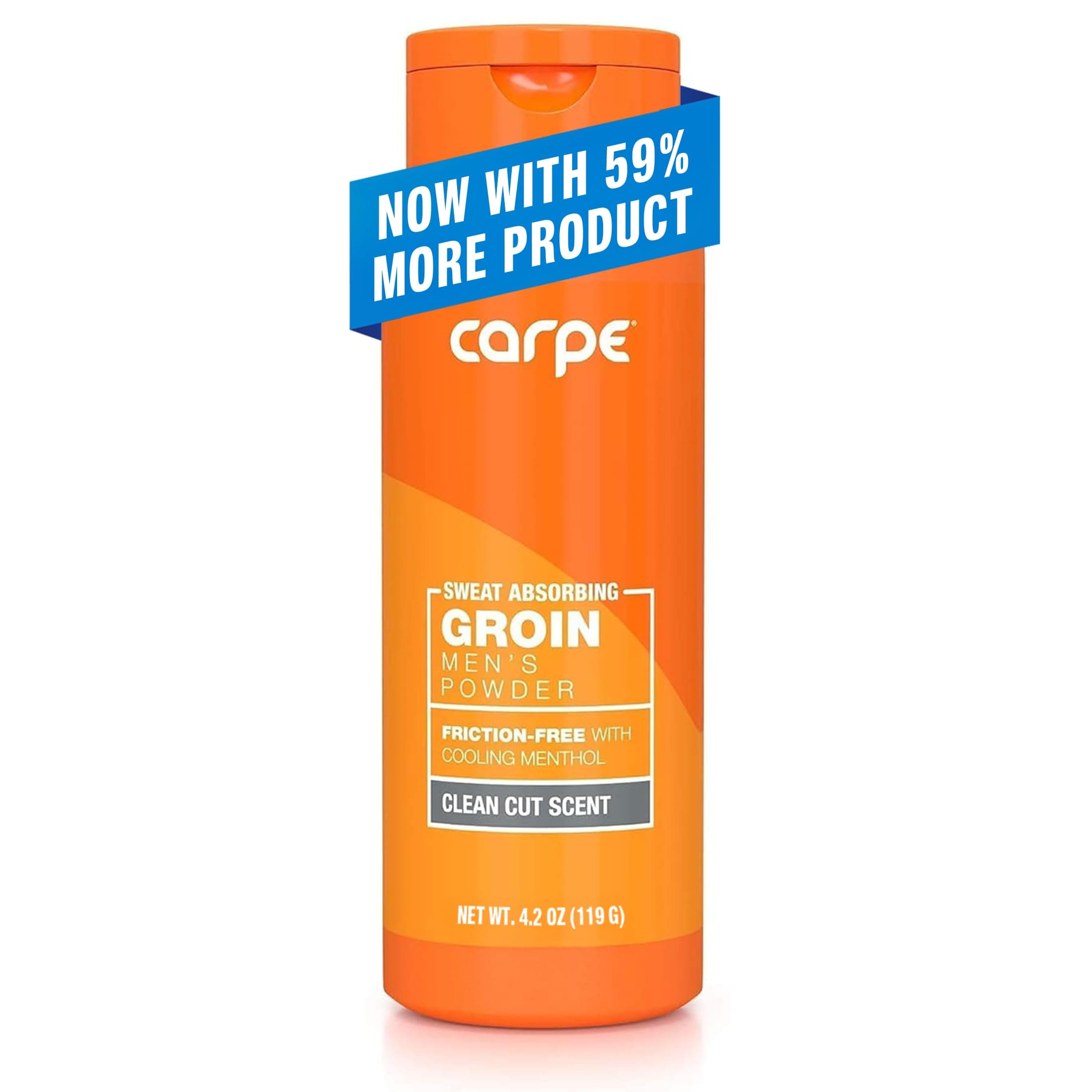Carpe Sweat Absorbing Groin Powder (For Men) - Designed for Maximum Sweat Absorption - Mess and Friction Free, Stop Chafing