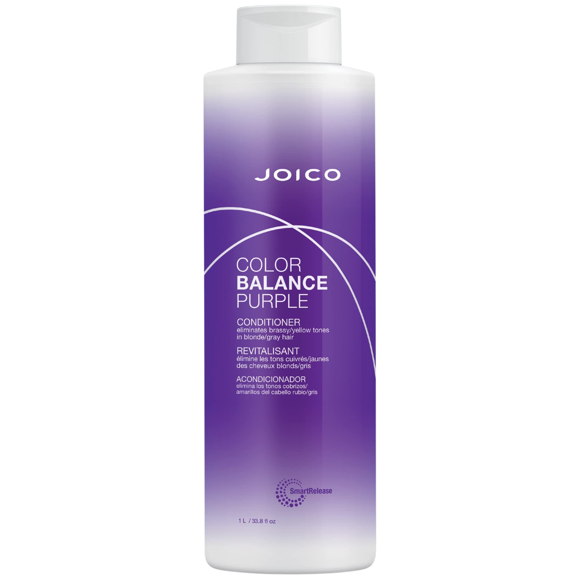 Color Balance Purple Conditioner | For Cool Blonde or Gray Hair | Eliminate Brassy Yellow Tones | Boost Color Vibrancy & Shine | UV Protection | With Rosehip Oil & Green Tea Extract