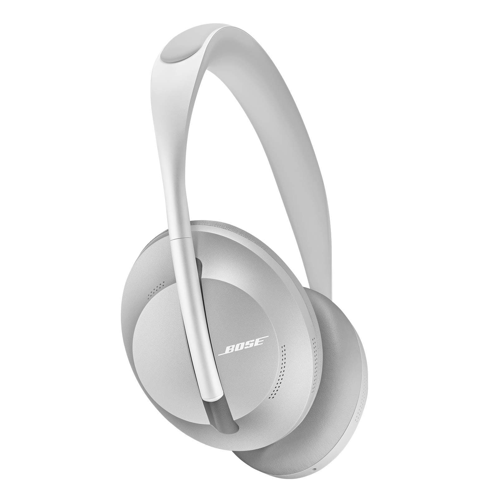 Bose Noise Cancelling Headphones 700 — Wireless, Bluetooth, Over Ear Headphones with Built-In Microphone for Clear Calls & Voice Control, Silver Luxe (Renewed)