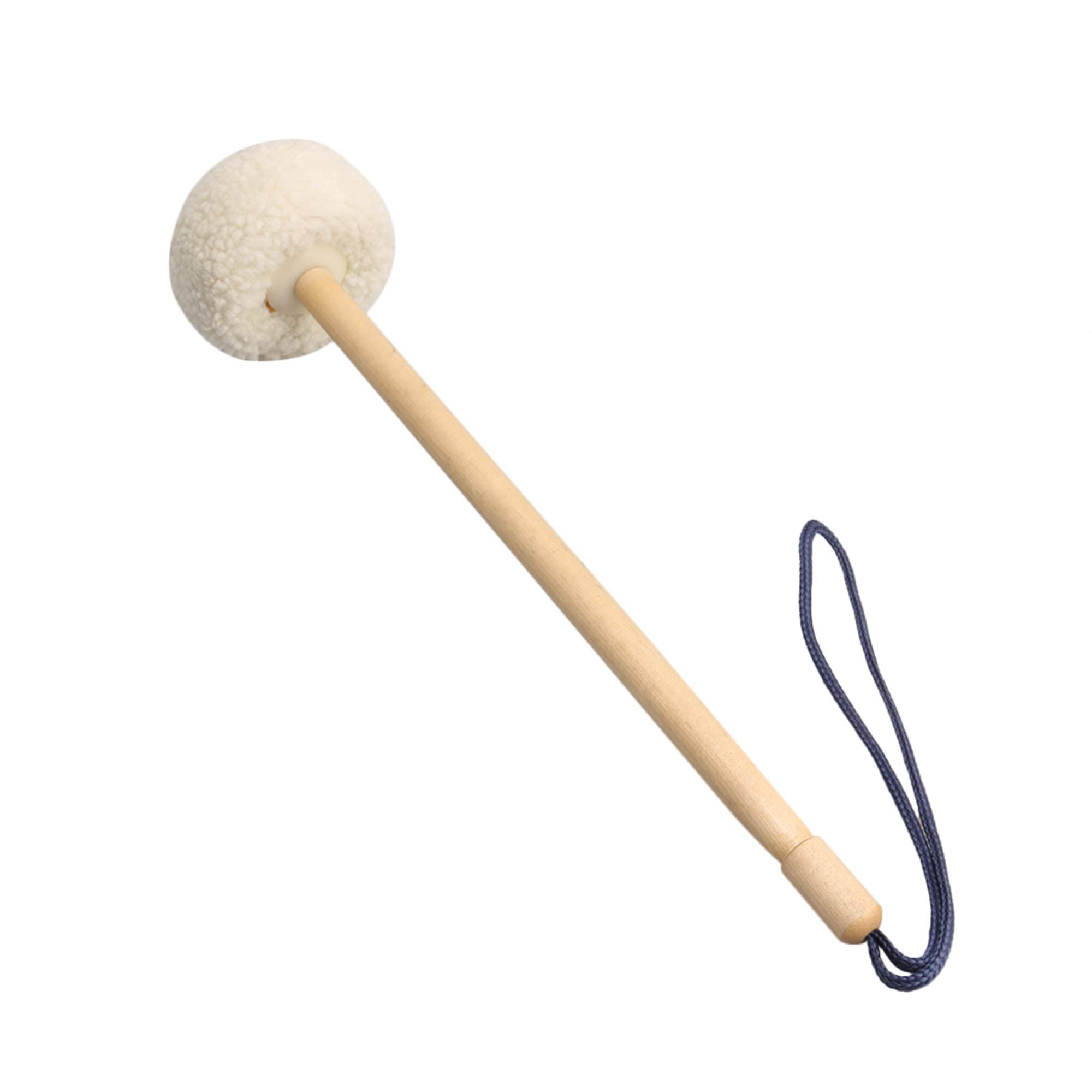 36x1.6cm Beige Gong Timpani Mallets Timpani Sticks Soft Velvet Head Mallets Wooden Handles