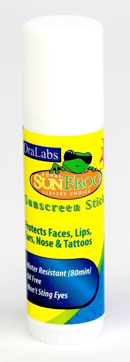 Sunfrog Waterproof Sunscreen Stick, For Face, Kids, Tattoos and Sensitive Areas, 3-Pack