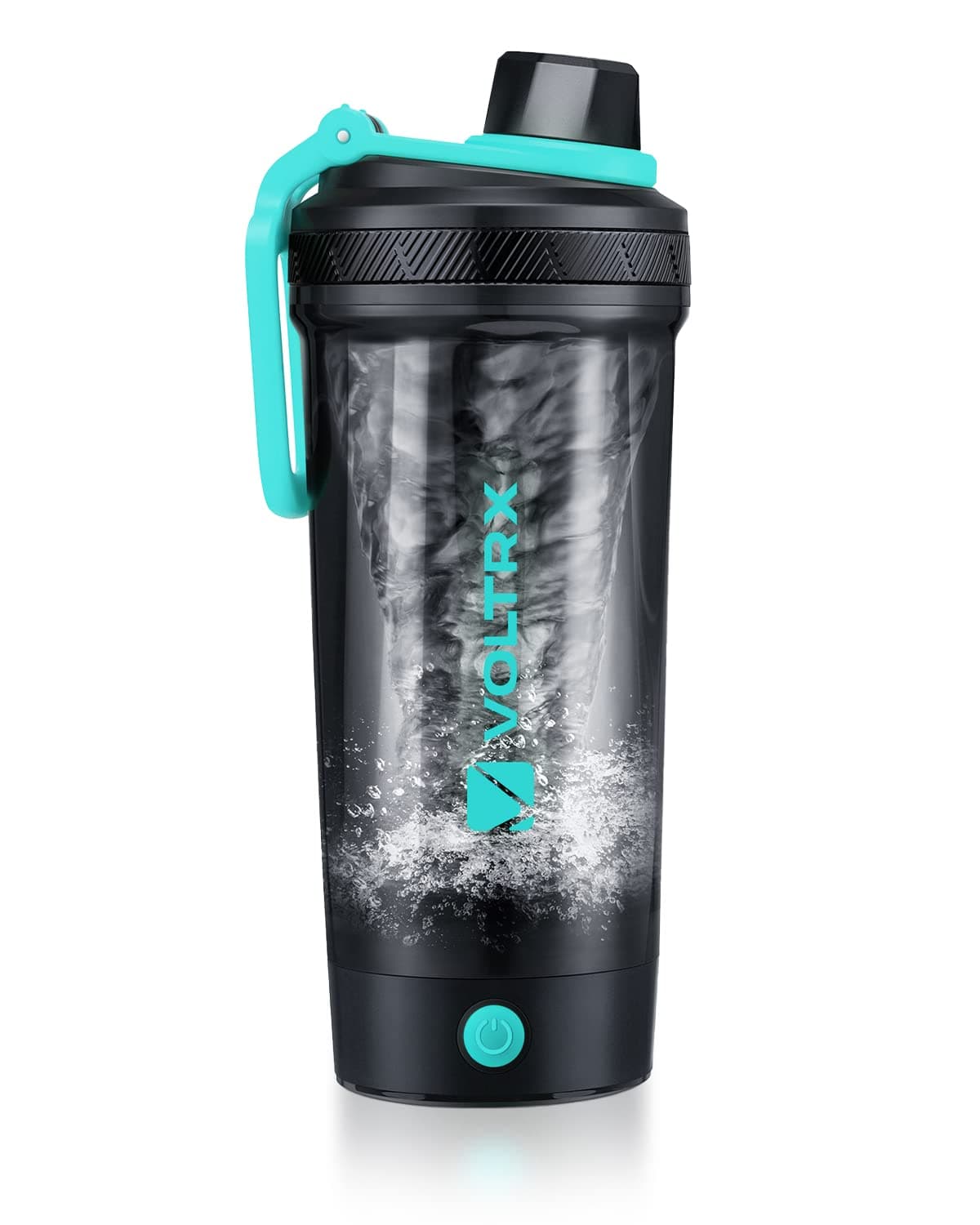 VOLTRX shaker Bottle, Gallium USB C Rechargeable Electric protein shake Mixer, Cups for protein and Meal Replacement shakes, BPA Free, Made with Tritan, 30oz, orange