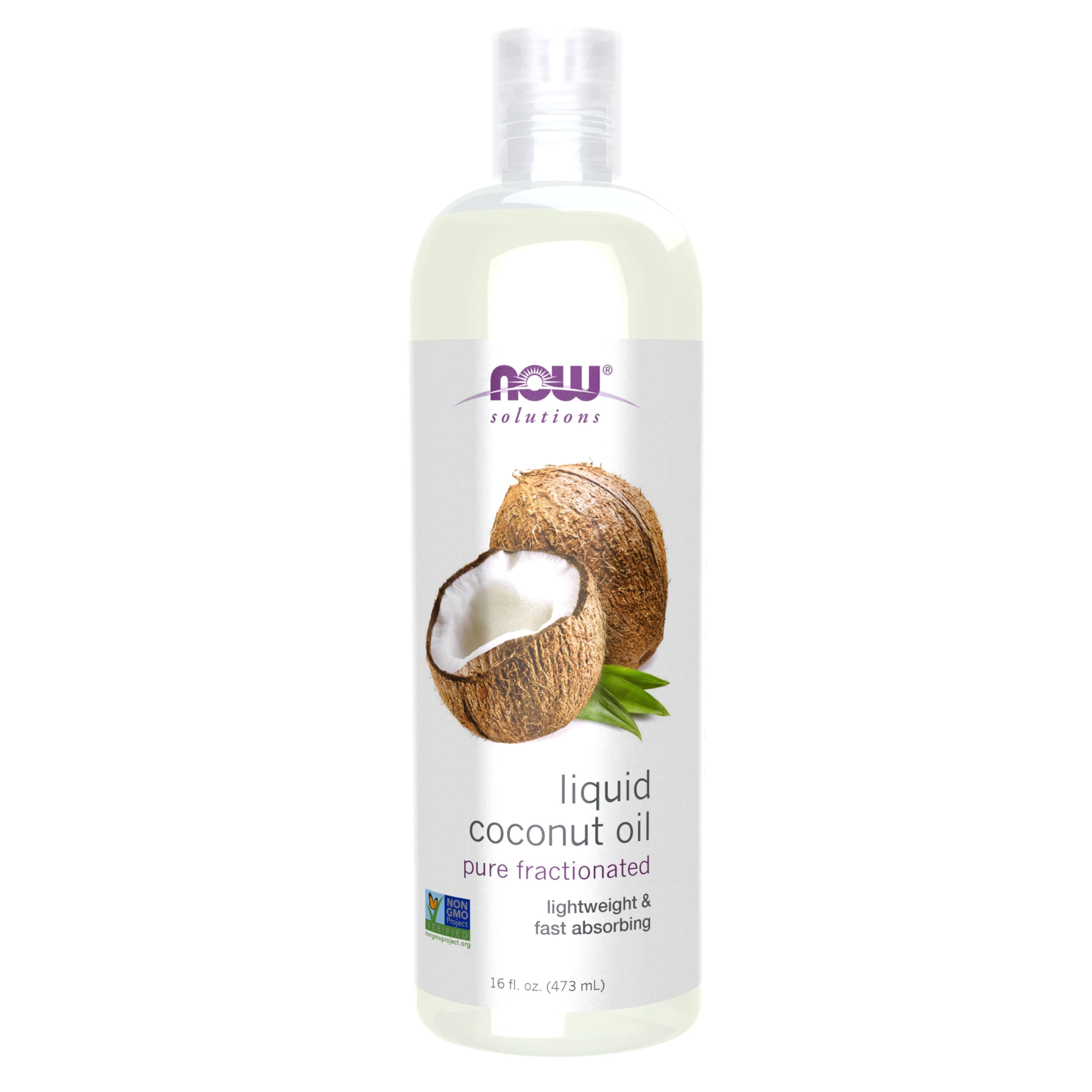 Now Solutions Liquid Coconut Oil 16 oz