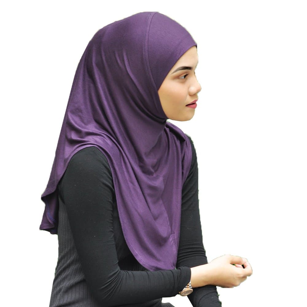 Silk StoryMu Lan Legend Handmade | Muberra Instant Hijab | One Piece Easy Slip On Practical and Comfortable(L Size)