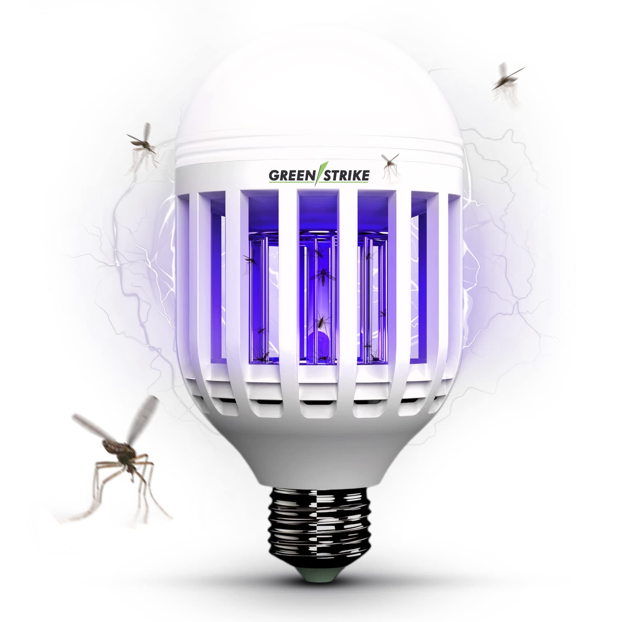 LED Zapping Light Bulb | 2 in 1 Mosquito Led Zapper and Light Bulb | Lamp-Led Electronic Insect & Fly Zapper | Keeps Bugs Away | Attracts & Zaps All Type of Insects | Universal Fit