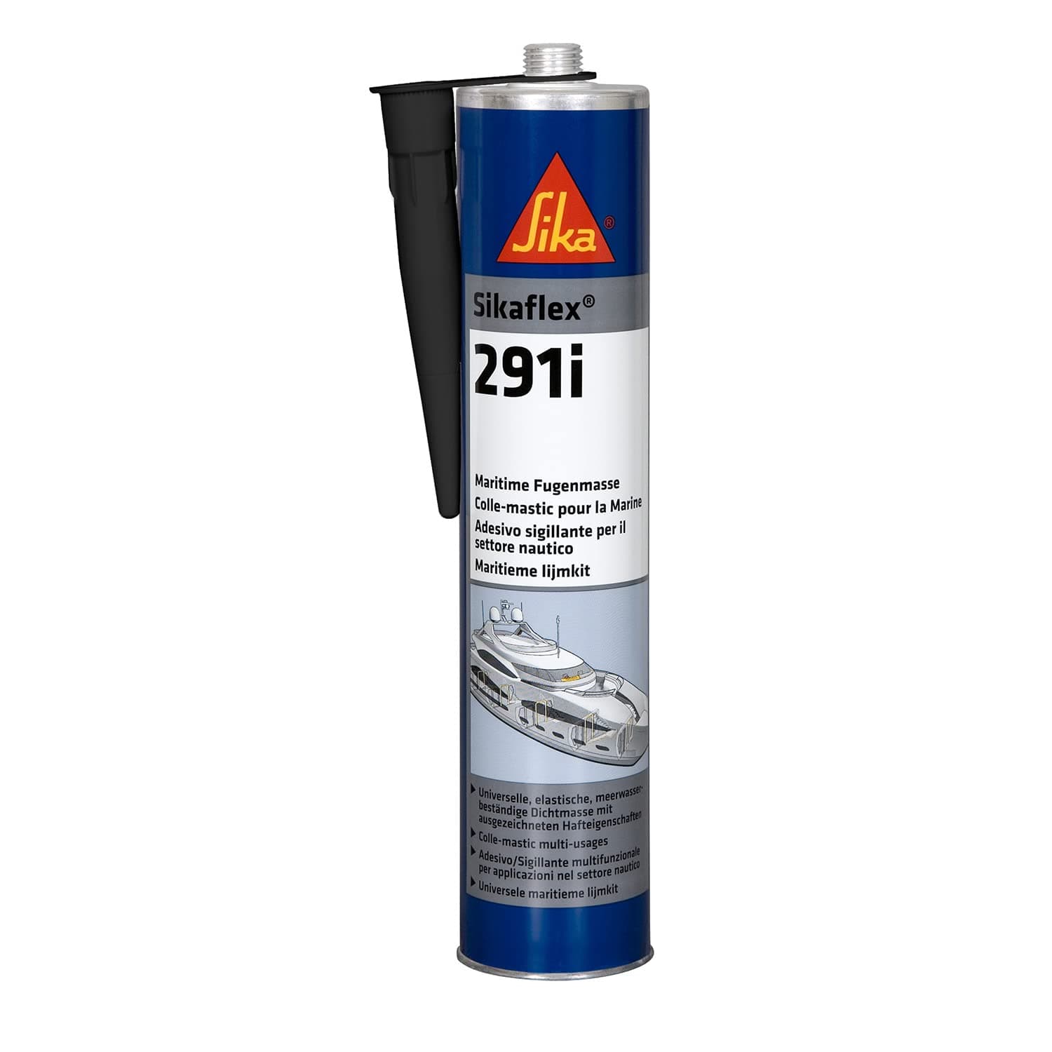 Sealant - Sikaflex-291i Black - Ideal for Marine Use - Highly Elastic and Can Be Painted Over - Low Odour - 300ml