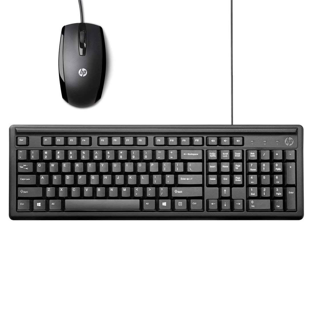 HP USB Wired Combo Keyboard 100 and X1000 Mouse (H2C21AA, 2UN30AA)