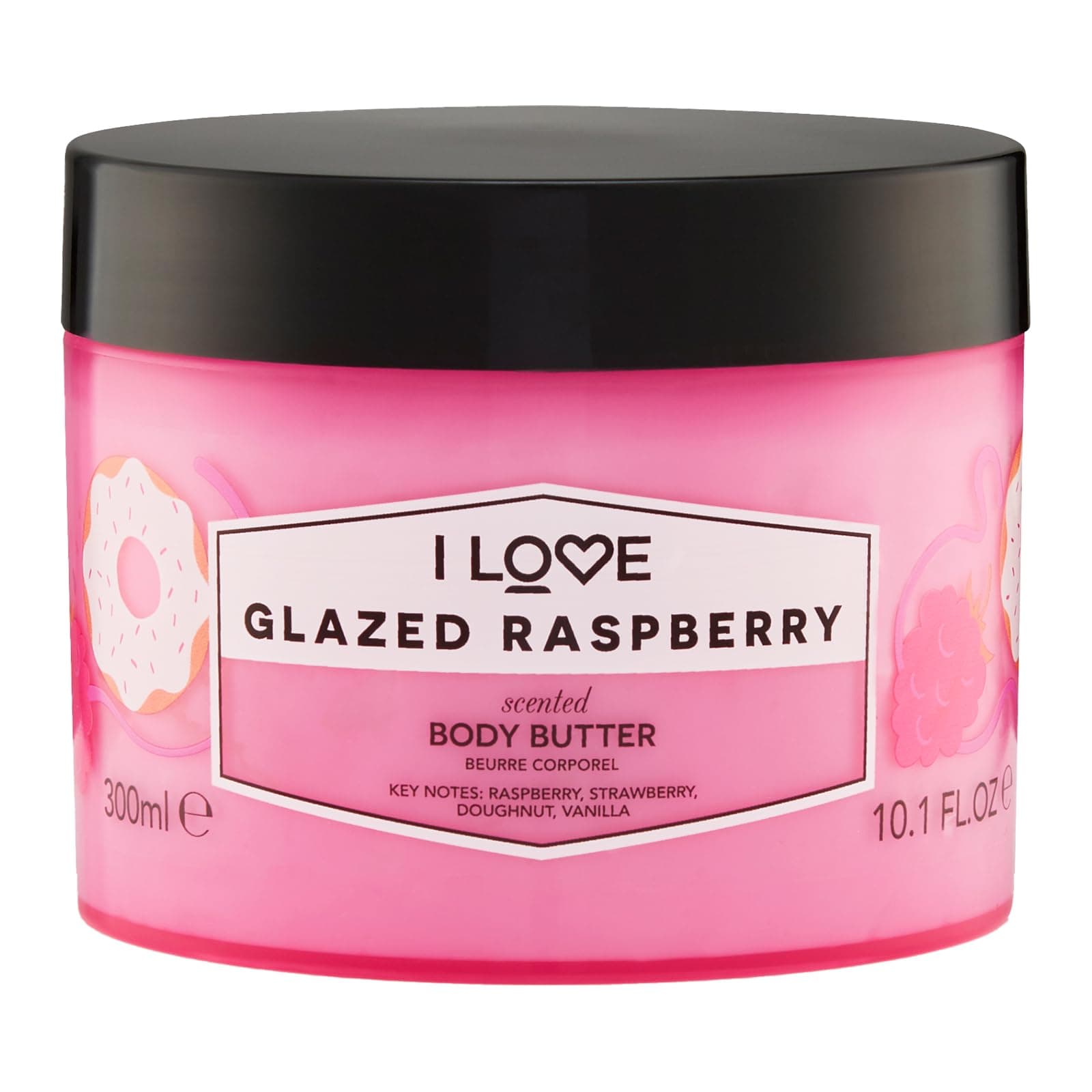 Glazed Raspberry Scented Body Butter - Hydrating Body Butter for Dry Skin - Vitamin E and Aloe Vera - Shea Butter and Coconut Oil - 10.1 oz