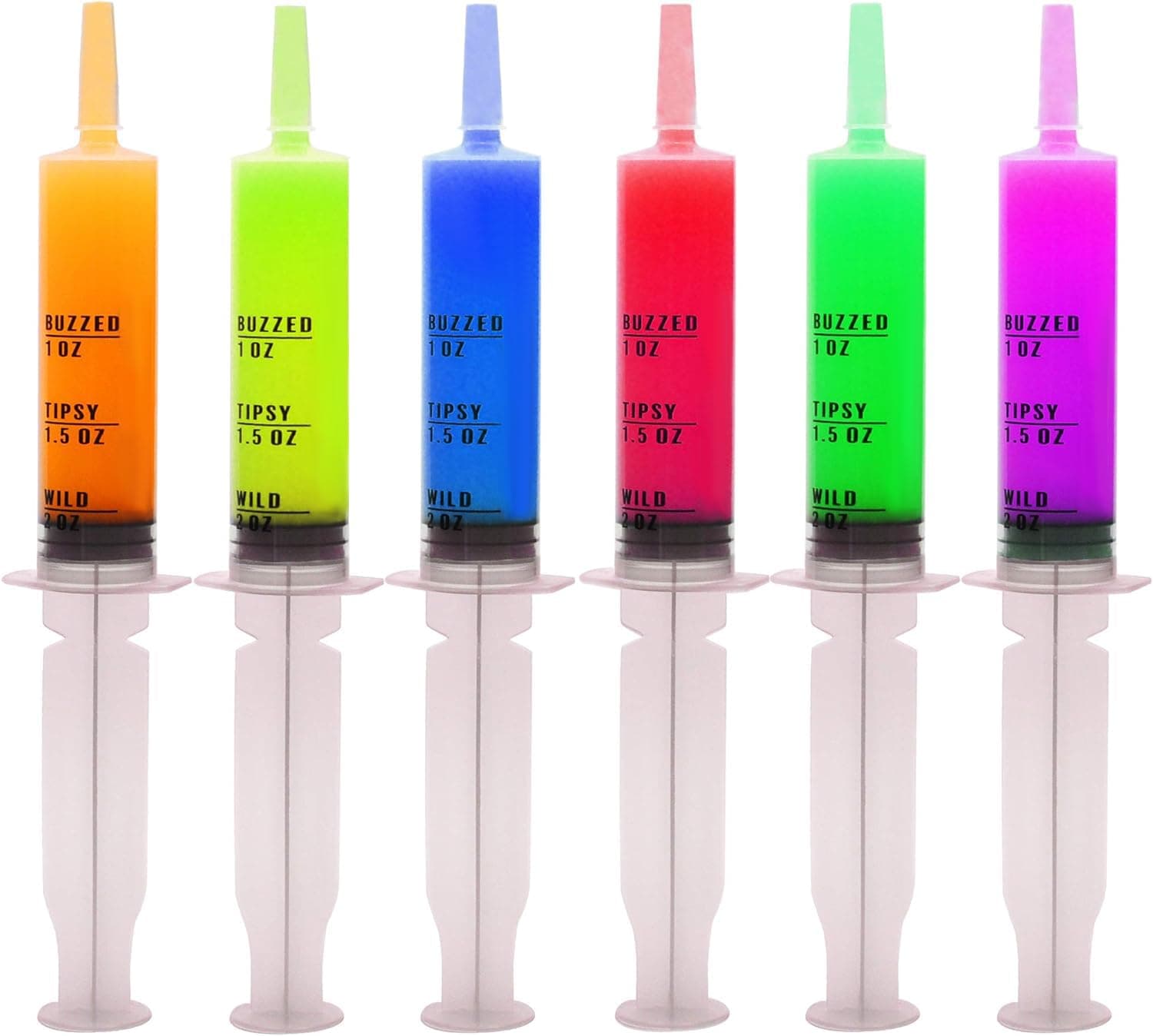 JOYIN Pack of 25 Jello Shot Drinking Syringes for Adults, plastic tube Containers with Caps for Halloween Party Drinks and Alcohol Jello Shots, Christmas Bachelorette Parties