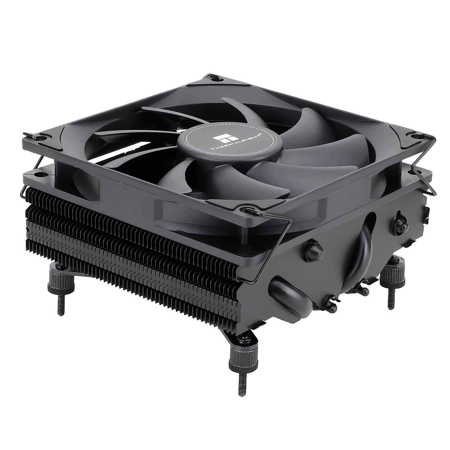 AXP90 X47 Black Low Profile CPU Cooler, with 92mm TL-9015B Slim PWM Fan, ITX CPU Cooler, AGHP Technology, 47mm Height,for AMD AM4 AM5/Intel 1150/1151/1155/1851/1200/1700(AXP90 X47 Black)