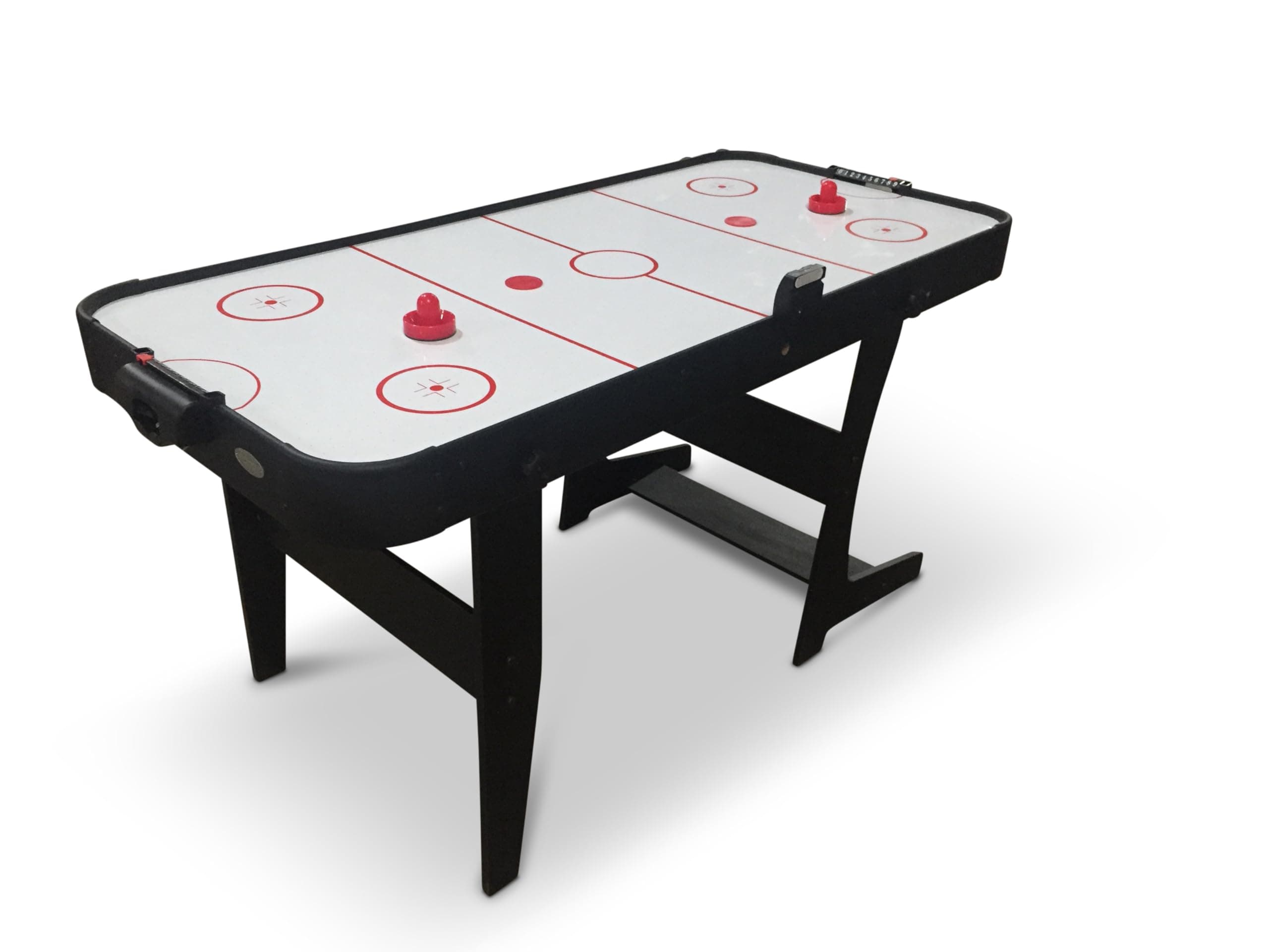 Eagle Folding Air Hockey Table - L4'6" | Electronic Scorer | High-Gloss Surface | Collapsible for Easy Storage | Complete with Pucks & Pushers | Perfect for Adults & Children