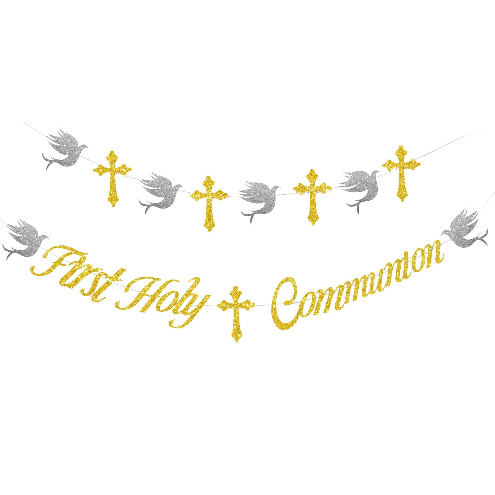Holy Communion banner Decorations, First Communion Decorations Confirmation Decorations, Pennant Bunting