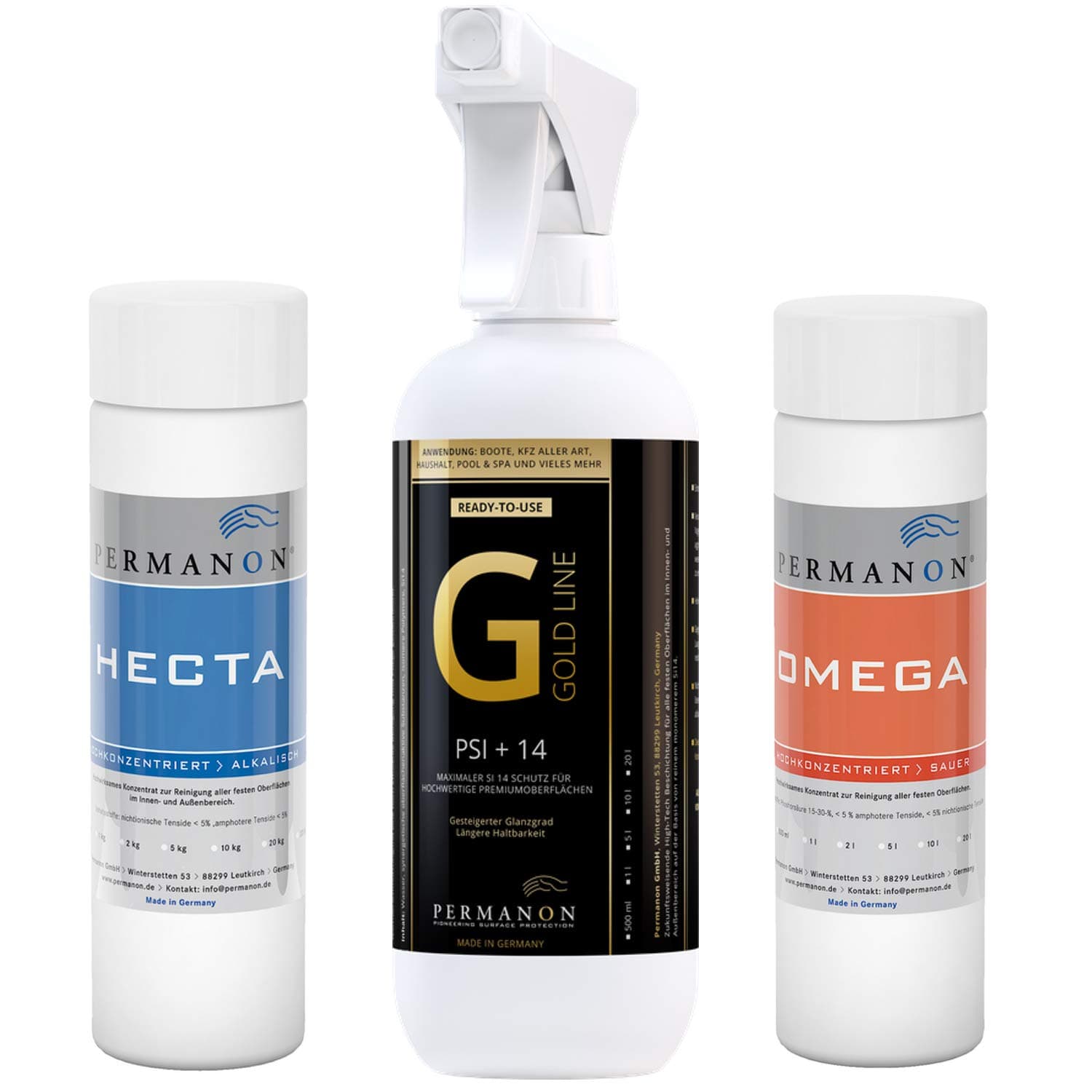 Permanon Set Clean and maintain Granite sink, for e.g. Blanco Silgranit Rinse | Cleaner + sealer