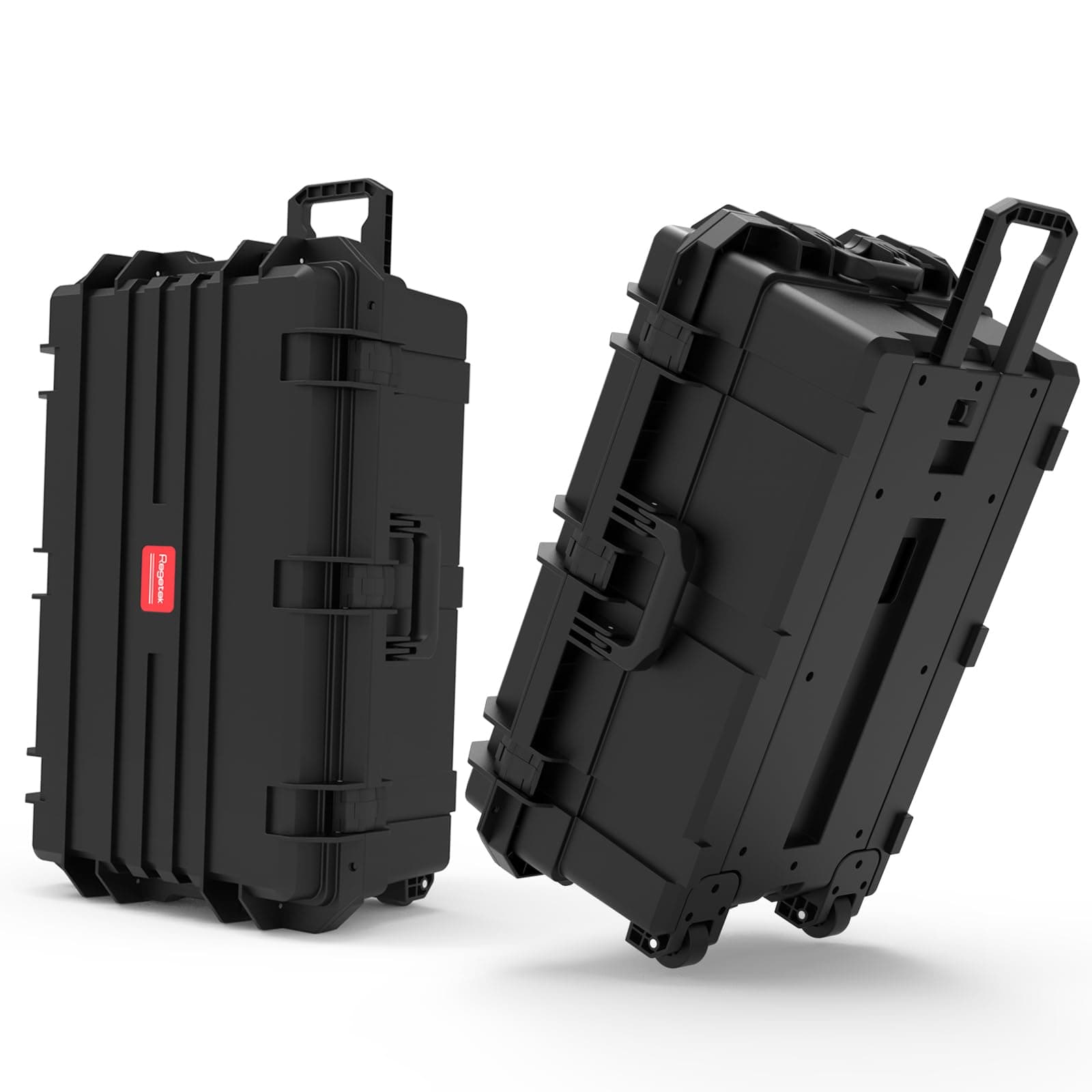 Waterproof Hard Case, 33 x 21 x 14 Inch, Equipment Case with Wheels/Customizable Foam/Retractable Handle for electronic, tool,cameras, Shockproof,Rolling Hard Case Inner 27.24"x15.6"x11.29"