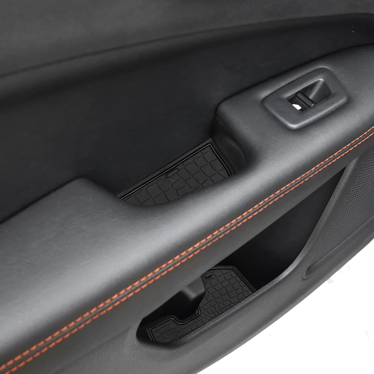 auovo Anti-dust Door Mats for 2018 2019 2020 2021 Compass Accessories Interior Gate Door Pocket Liner Cup Holder Insert Center Console Pad(Black, 2018-2021)