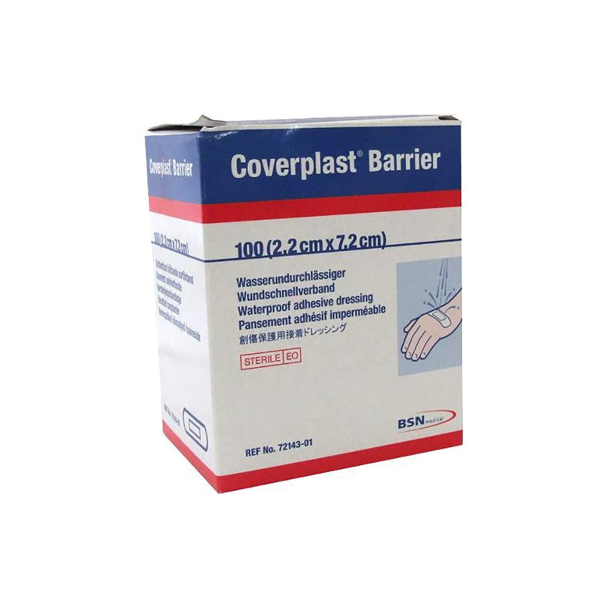 COVERPLAST 2.2 cm Barrier Waterproof Plasters by Coverplast