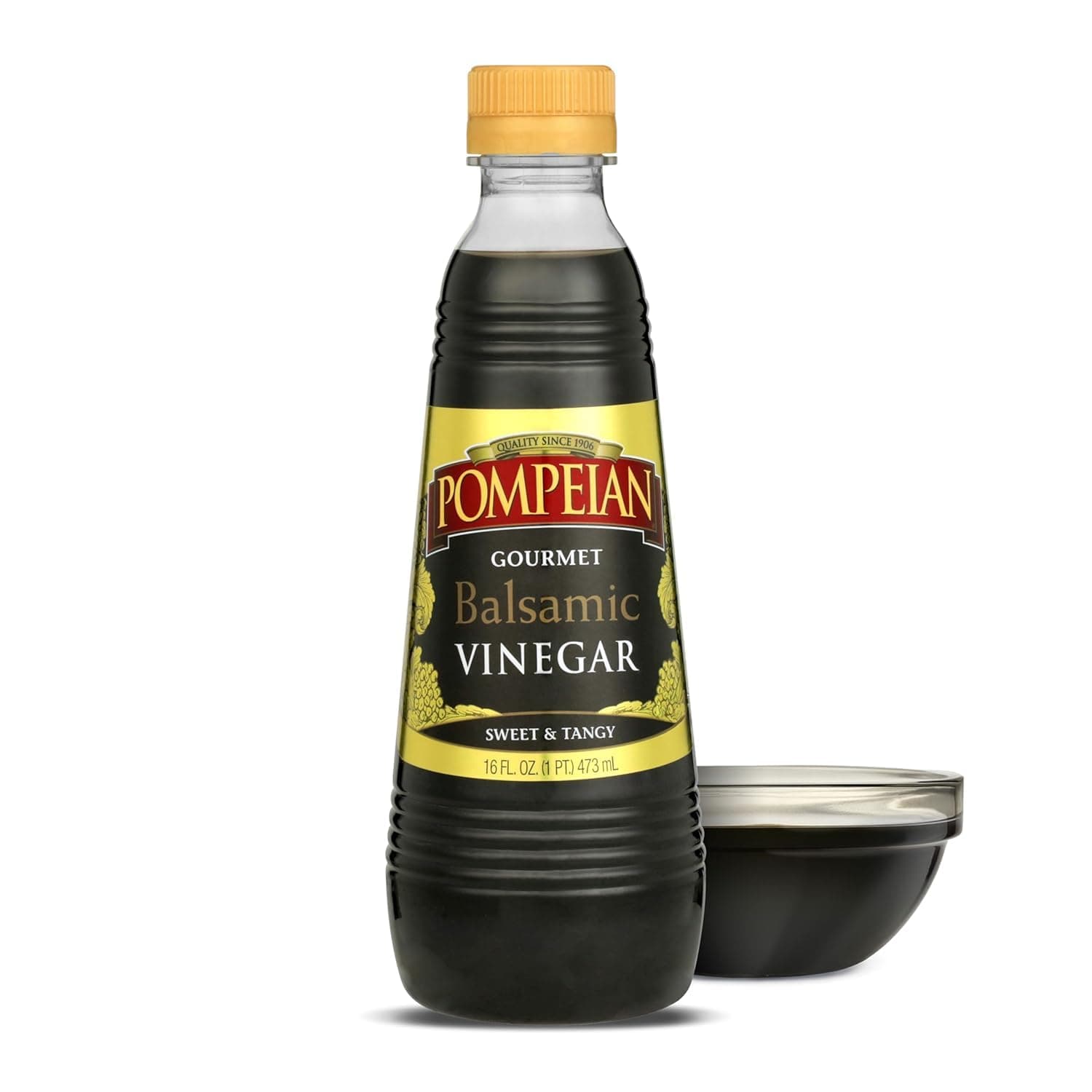 Pompeian Gourmet Balsamic Vinegar, Perfect for Salad Dressings, Sauces, Seafood & Meat Dishes, Naturally Gluten Free, 16 FL. OZ.