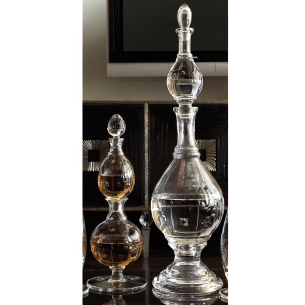 Global Views Double Decanter, Glass, 6.75-Inch Diameter by 27-Inch Height