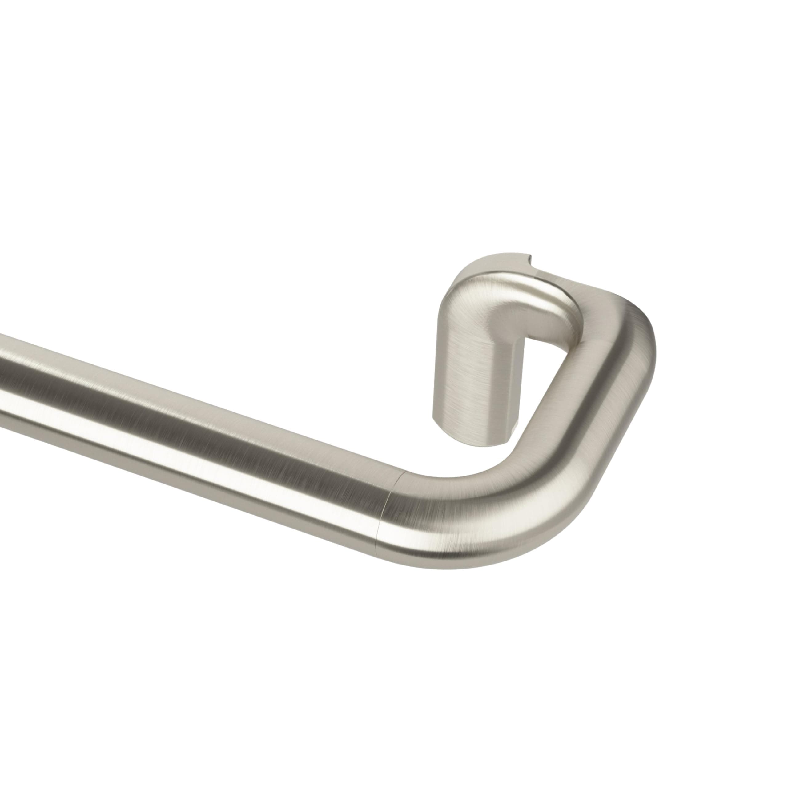 Umbra Twilight Curtain Rod Set – Wrap Around Design Ideal for Blackout or Room Darkening Panels, 28 to 48 Inches, Nickel