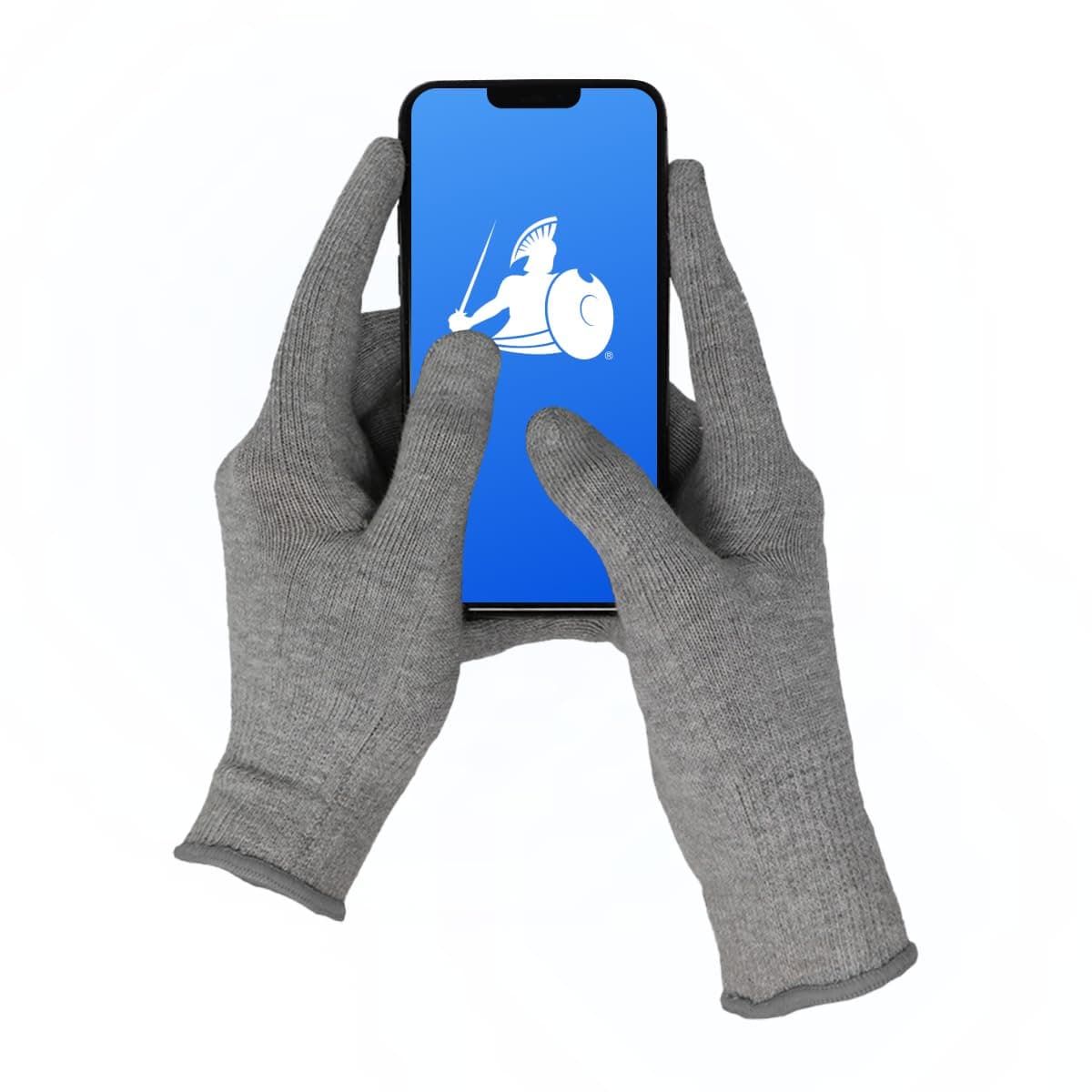DefenderShield EMF Radiation Protection Computer Gloves - Use with Touch Screens, Keyboards, Tablets, Laptops and Cell Phones
