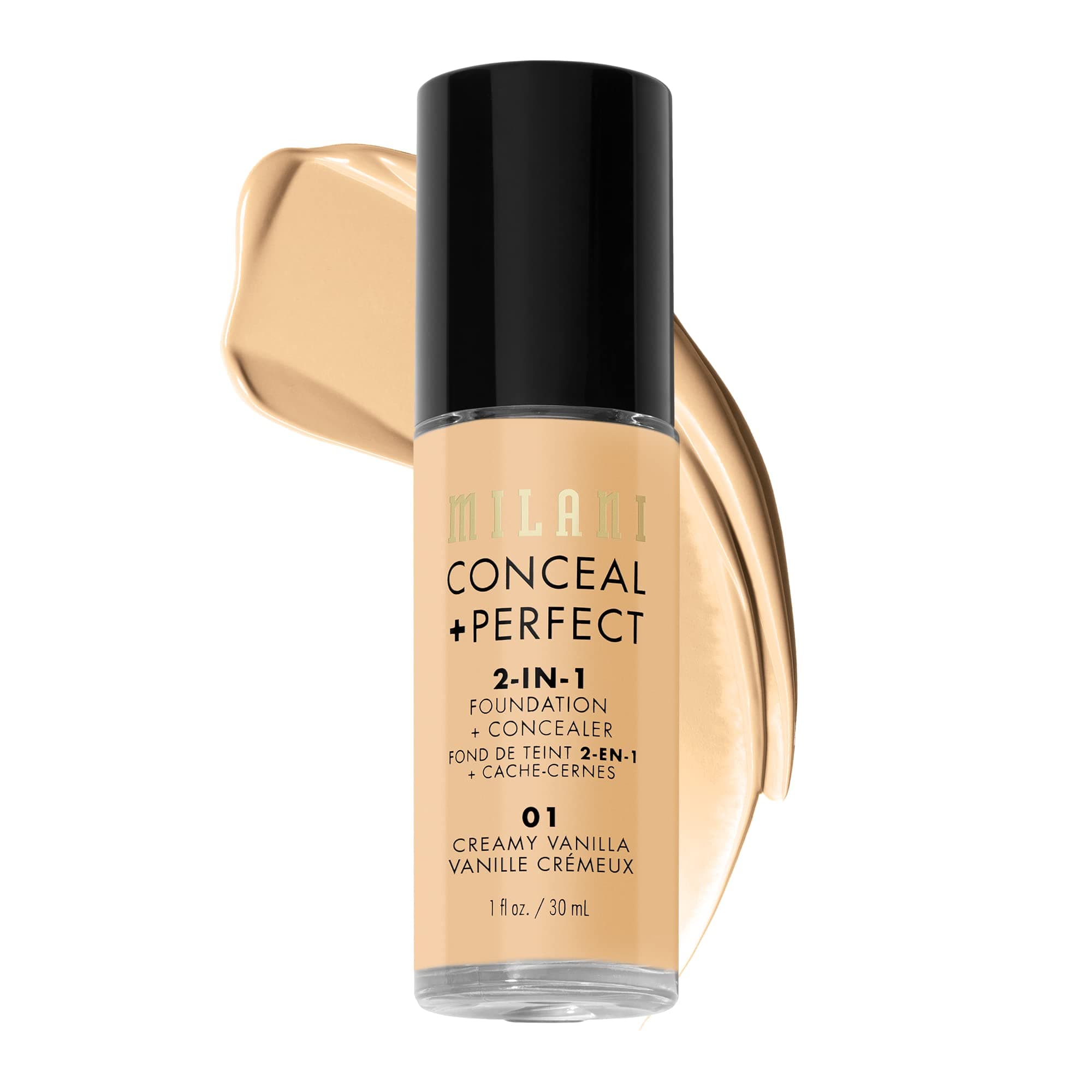 Milani Cosmetics Milani Conceal + Perfect 2-In-1 Foundation - 01 Creamy Vanilla