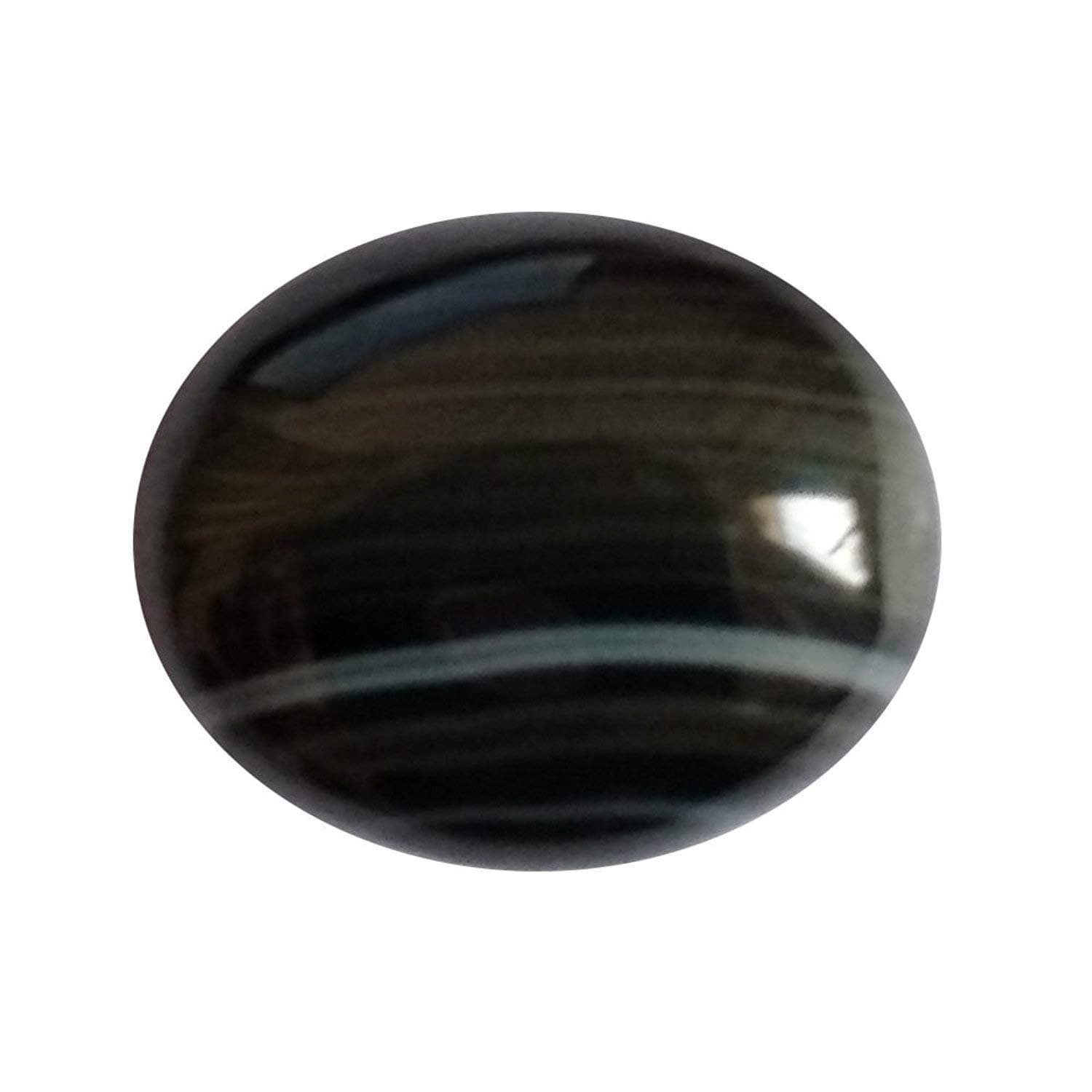 OM GYATRI 9.25 Ratti Natural Black Sulemani Hakik Lab Certificate Gemstone for Men and Women