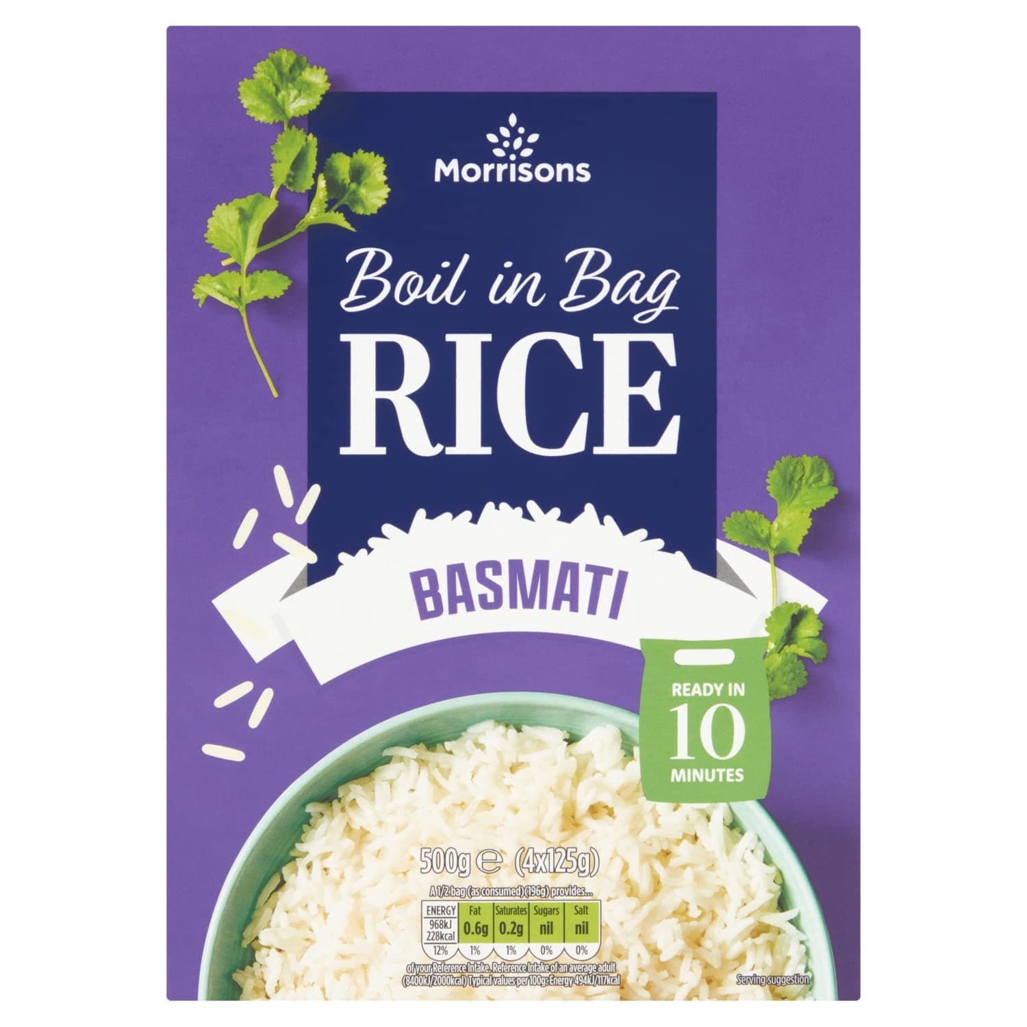 Basmati Boil in The Bag Rice, 4 x 125g