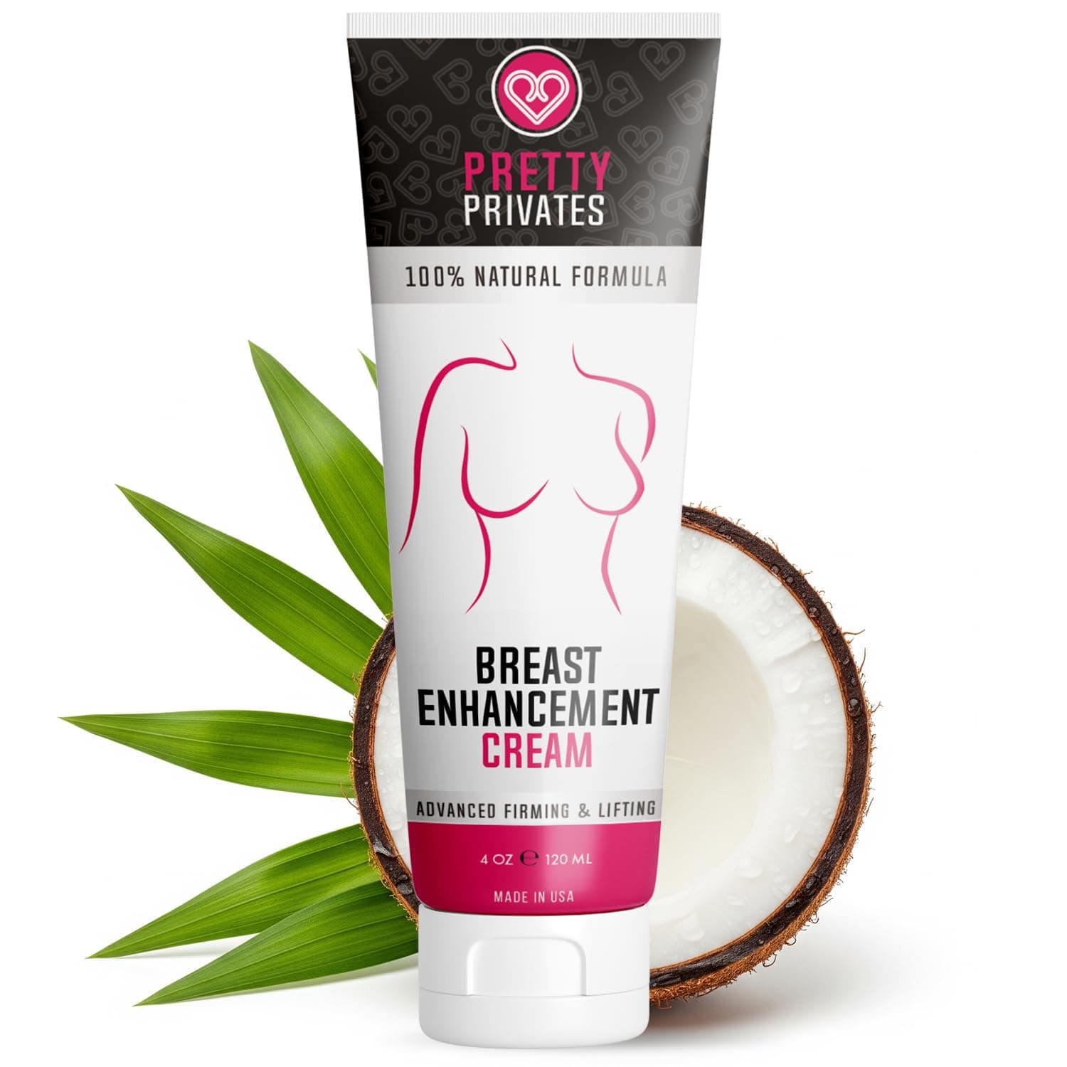 Pretty Privates Breast Enhancement Cream for Firming & Lifting - Natural Growth & Elasticity, Non-Invasive Enhancer for Confidence & Self-Esteem