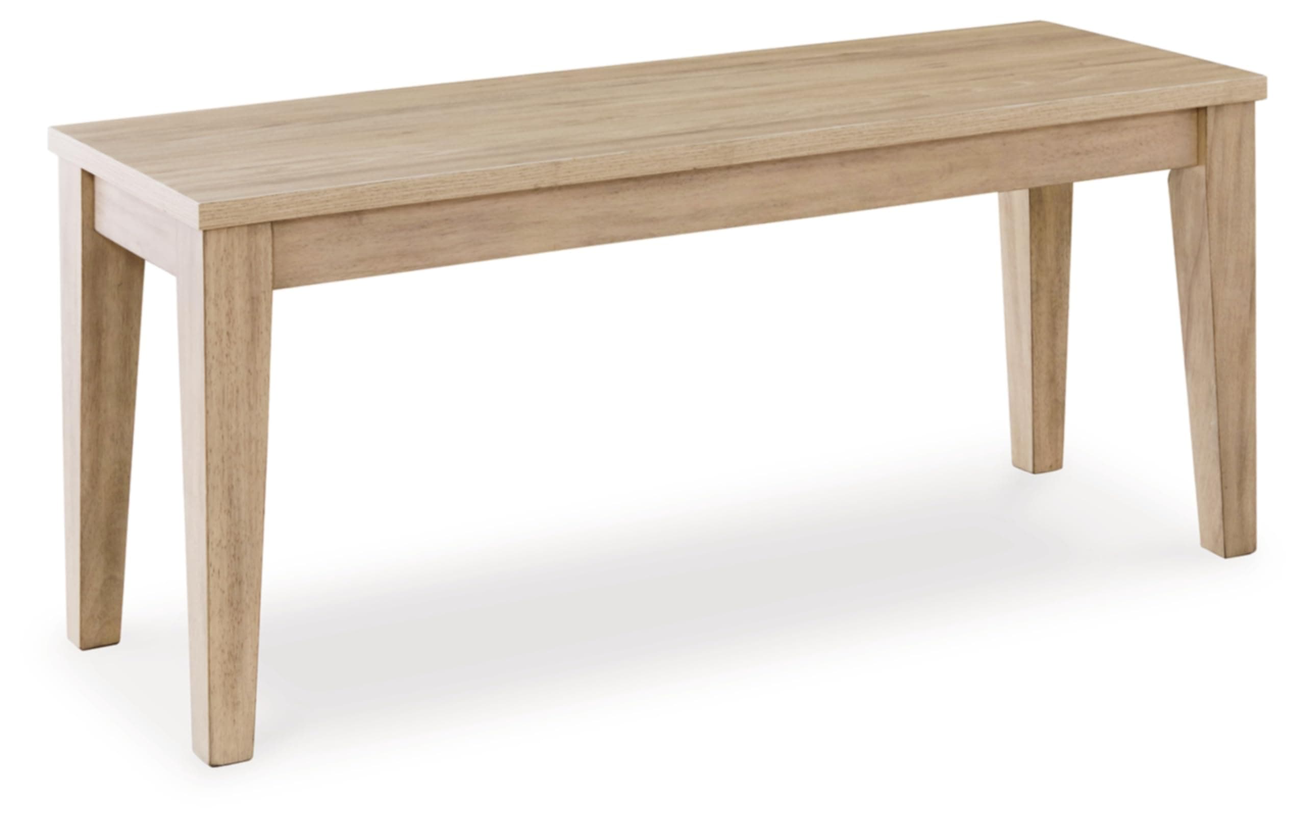 Signature Design by AshleyGleanville Contemporary 42" Dining Bench, Light Brown