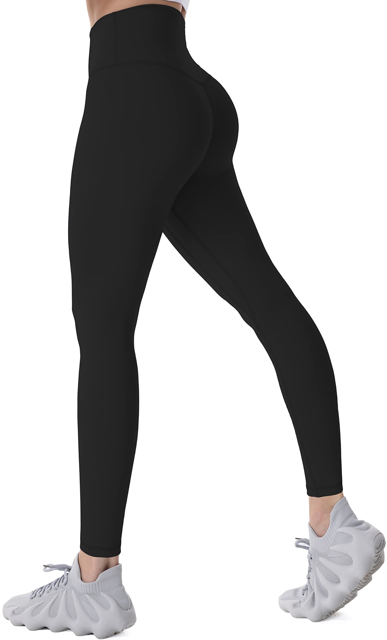Sunzfly Capri Leggings with Hidden Butt Scrunch, High Waisted Soft Cropped Workout Gym Yoga Pants with Tummy Control 21"