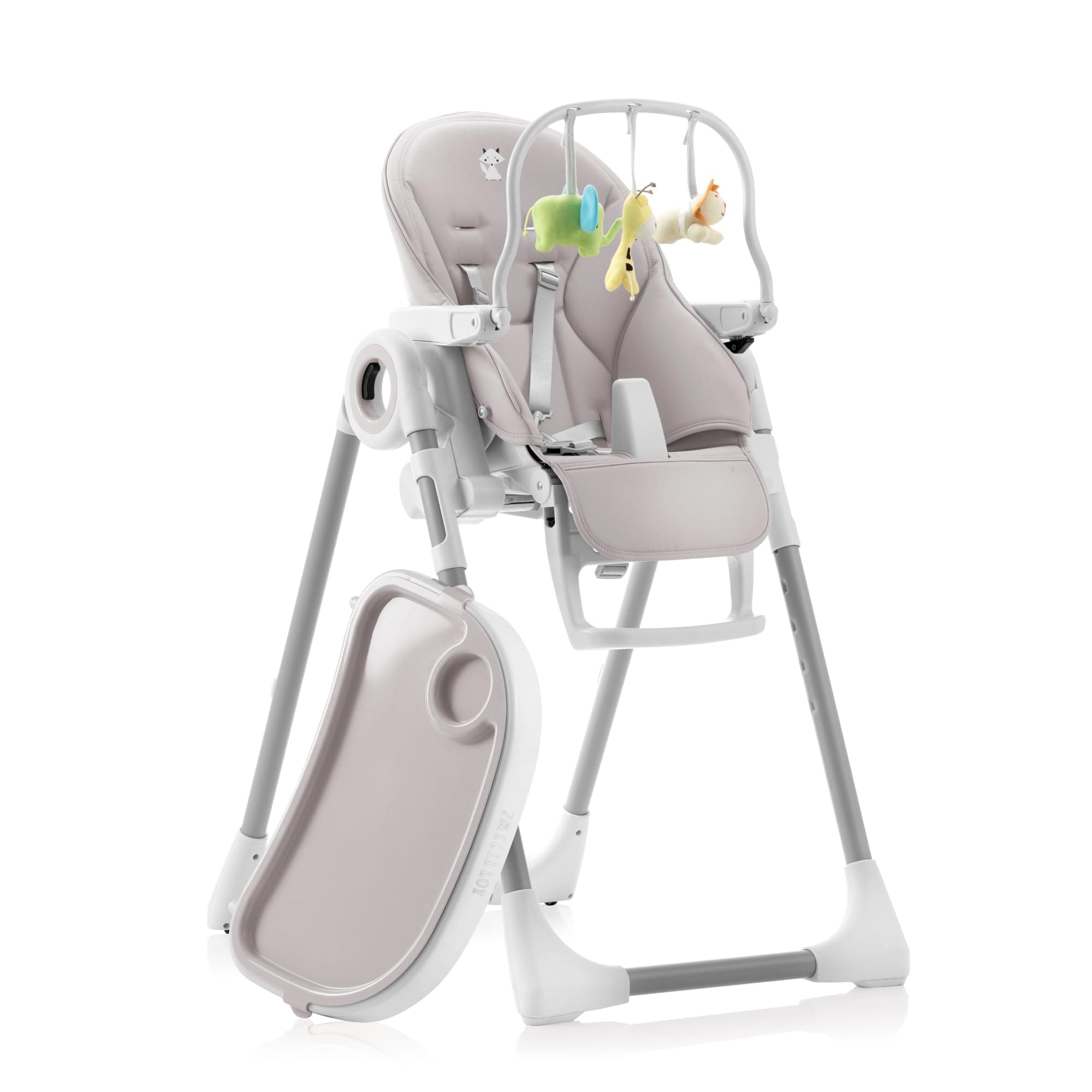 - Sweety Fox Baby High Chair Adjustable to 7 Different Heights - Grey Baby Chair - Silla para Comer de Bebe - Foldable High Chairs for Babies and Toddlers