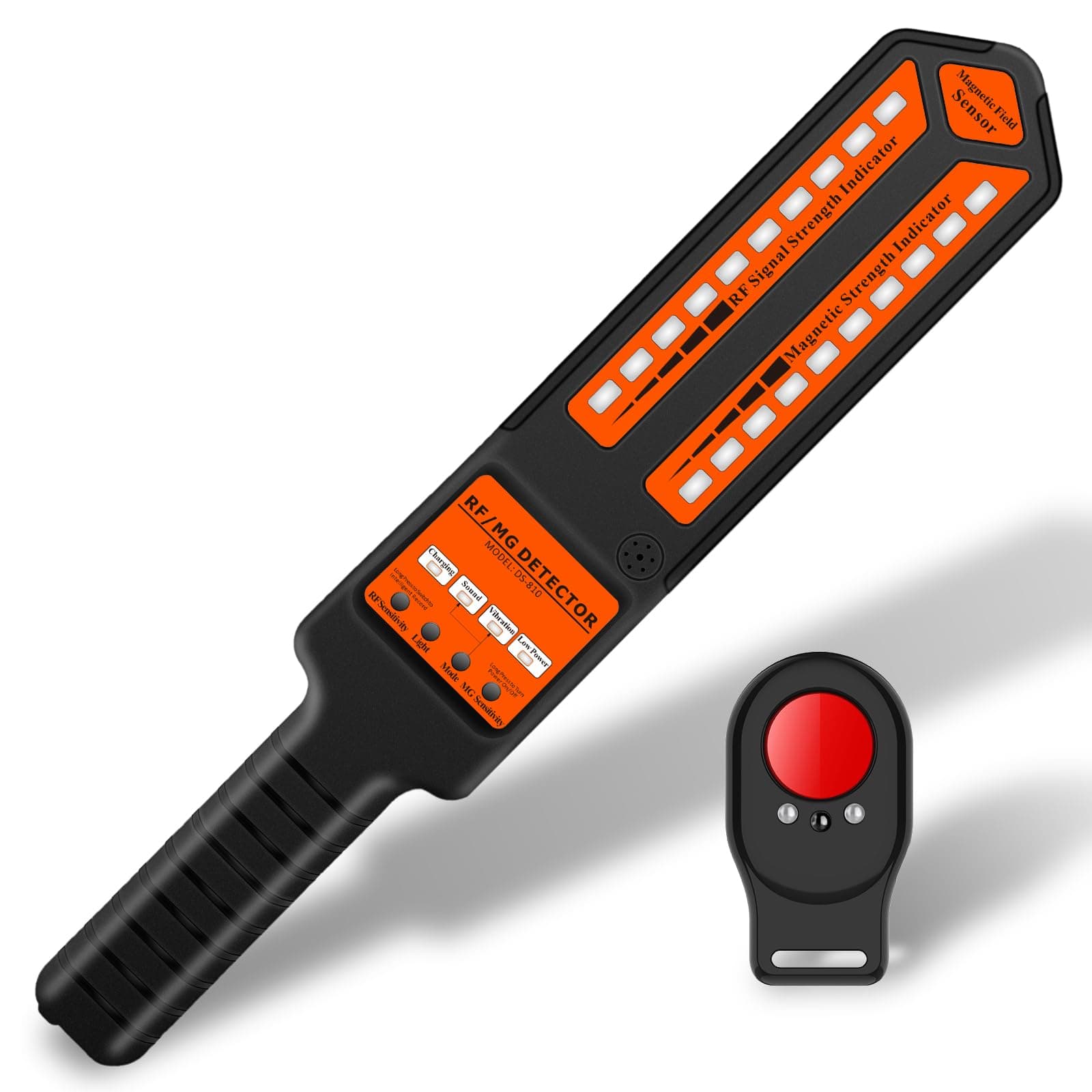 Hidden Camera Detector RF Signal Scanner Bug Finder Listening Device GPS Tracker Detector, for Car, Hotel, Meeting