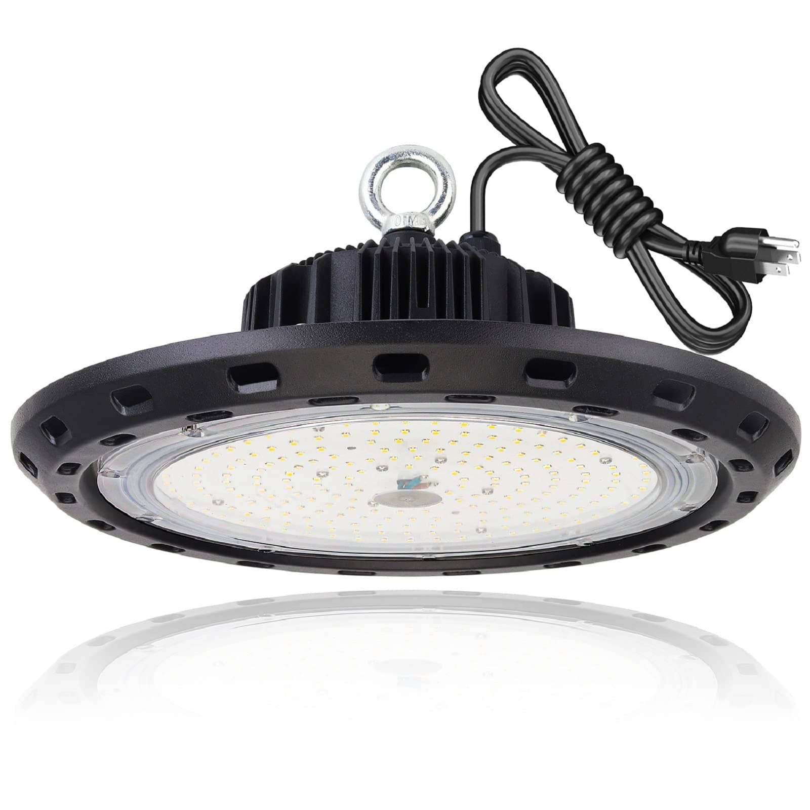 UFO LED High Bay Light 150W 22500LM (150LM/W) 5000K,UL 6’ Cable with US Plug (Equiv. to 600W MH/HPS),Led Shop Light,Led Warehouse Garage Workshop Barn Factory Area Lights Fixture Non-Dim 1PACK