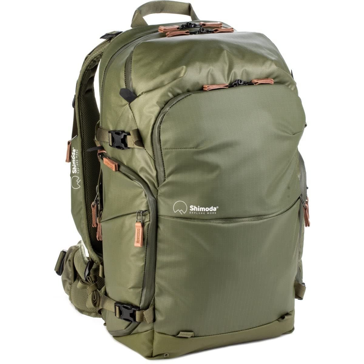 Shimoda Explore V2 35 Water Resistant Camera Backpack - Fits DSLR Cameras, Batteries & Lenses - Medium Core Unit Modular Camera Insert Included - Army Green (520-161)