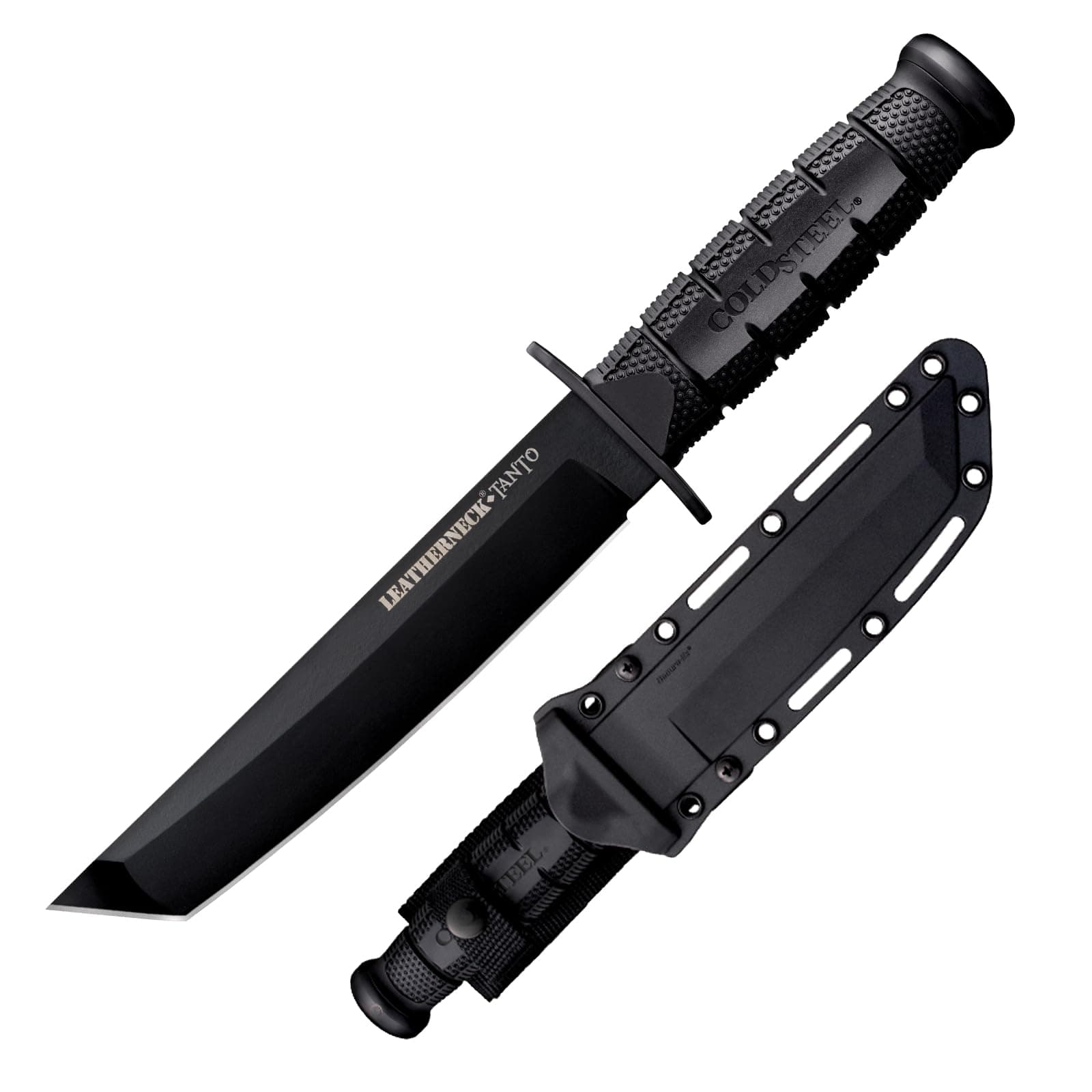 Leatherneck Tanto 7" German D2 Razor-Sharp Blade 5" Kray-Ex Durable Handle Tactical Military Knife w/Secure-Ex Sheath