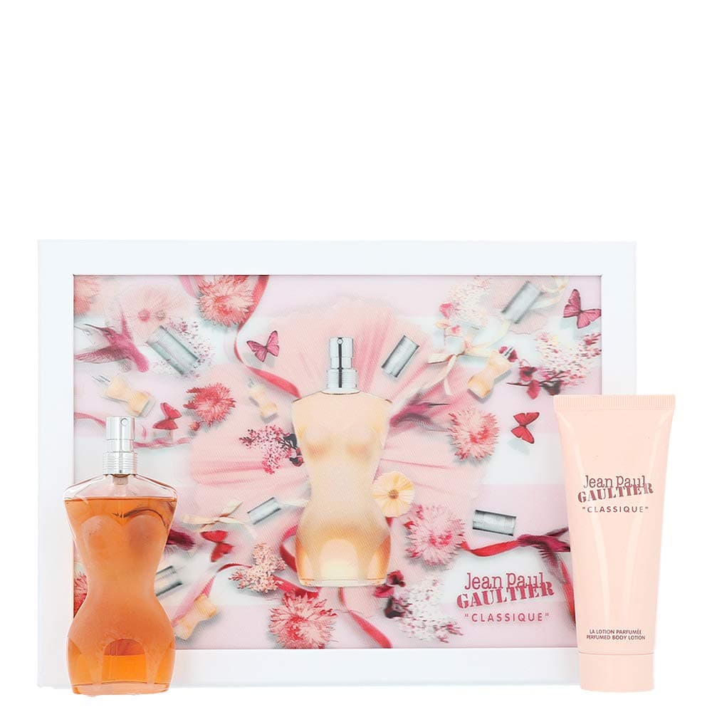Classique 50ml Eau De Toilette Spray and 75ml Body Lotion Set For Women