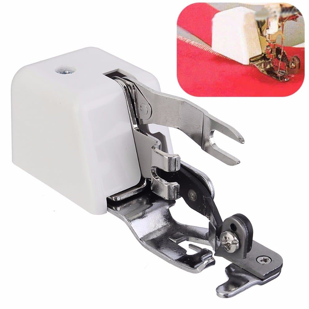 Sewing Machine Side Cutter Attachment Presser Foot for All Low Shank Singer Janome Brother