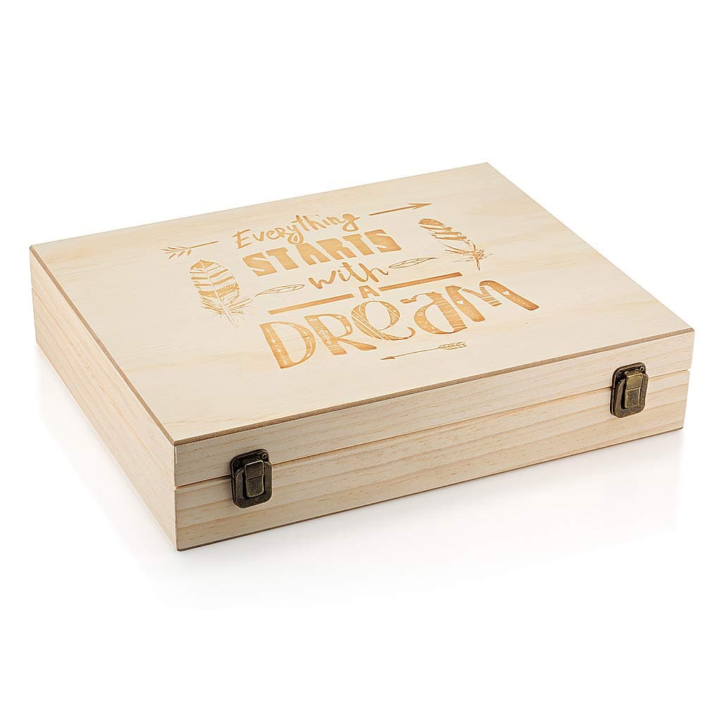 Wooden Essential Oils Storage Box Organizer - Natural, Pine Wood Aromatherapy Carrying Case - Oils Display Box - Holds 68 Bottles Including Rollers (Dream)