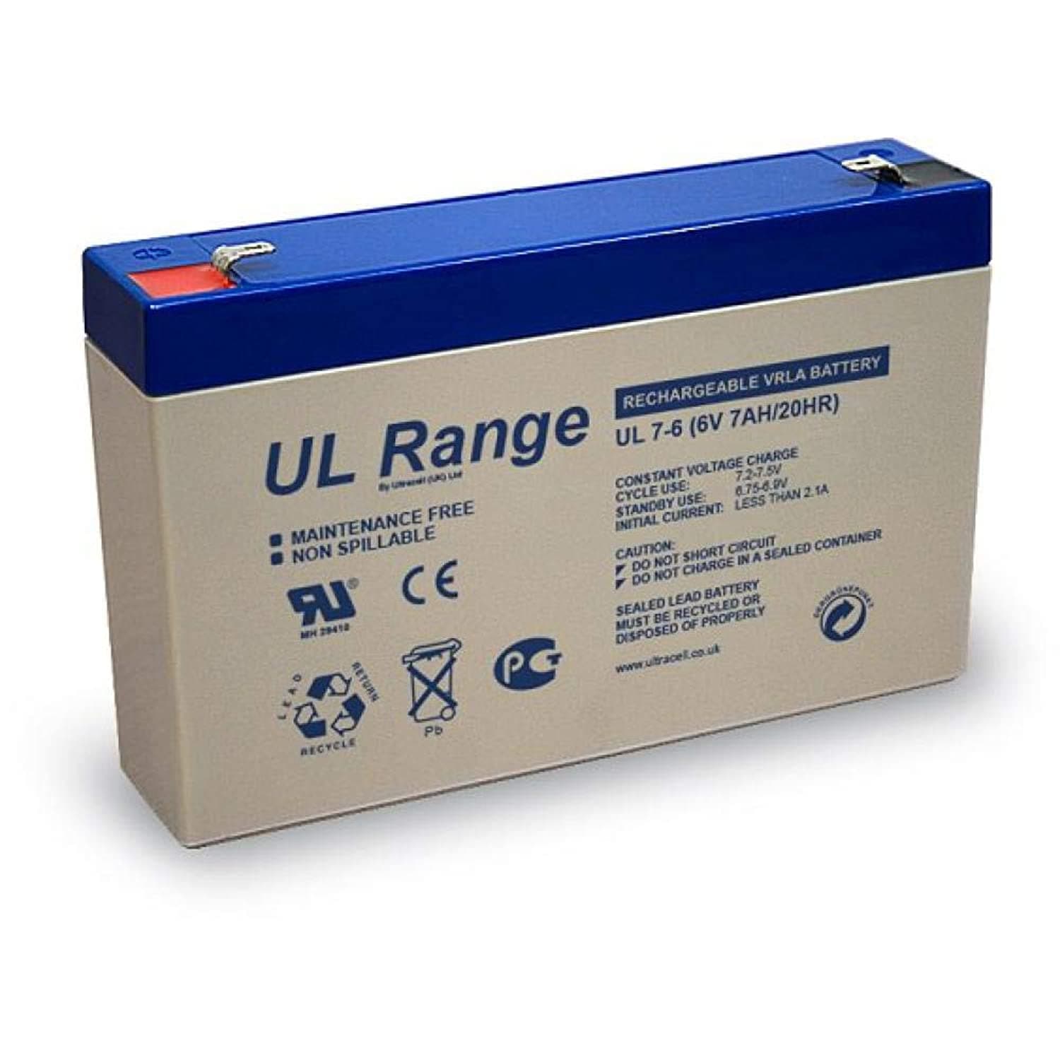 Ultracell UL Lead-acid Battery (7AH-6V)
