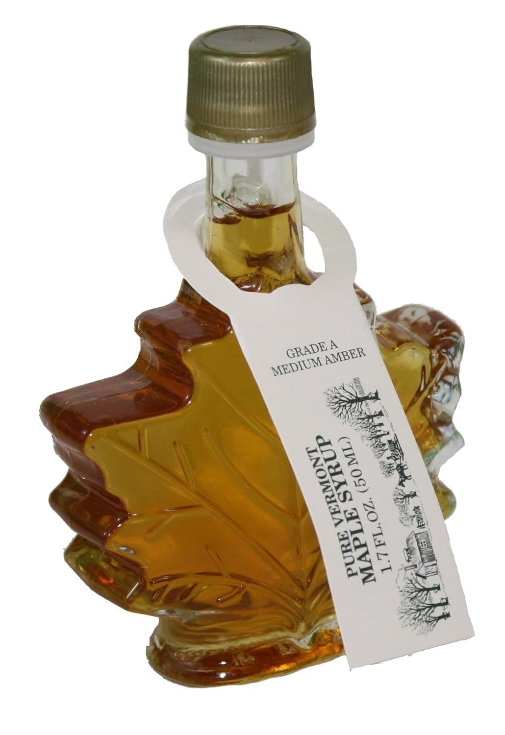 GEEGVV s Medium Amber Leaf 1.7 Oz Bottle Vermont Maple Syrup