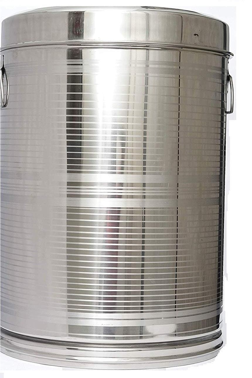 Kitchen Mate Stainless Steel kunda pawali Big Size Atta Storage Box - 25 Kg