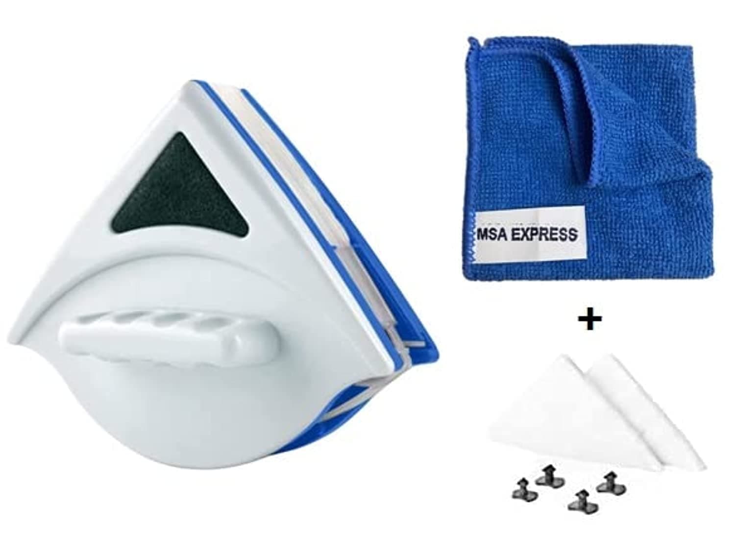 MSA EXPRESS High Rise Window Cleaning Tool with Double Sided Magnets, For Single layers Glass From 3 to 10 mm Thickness.