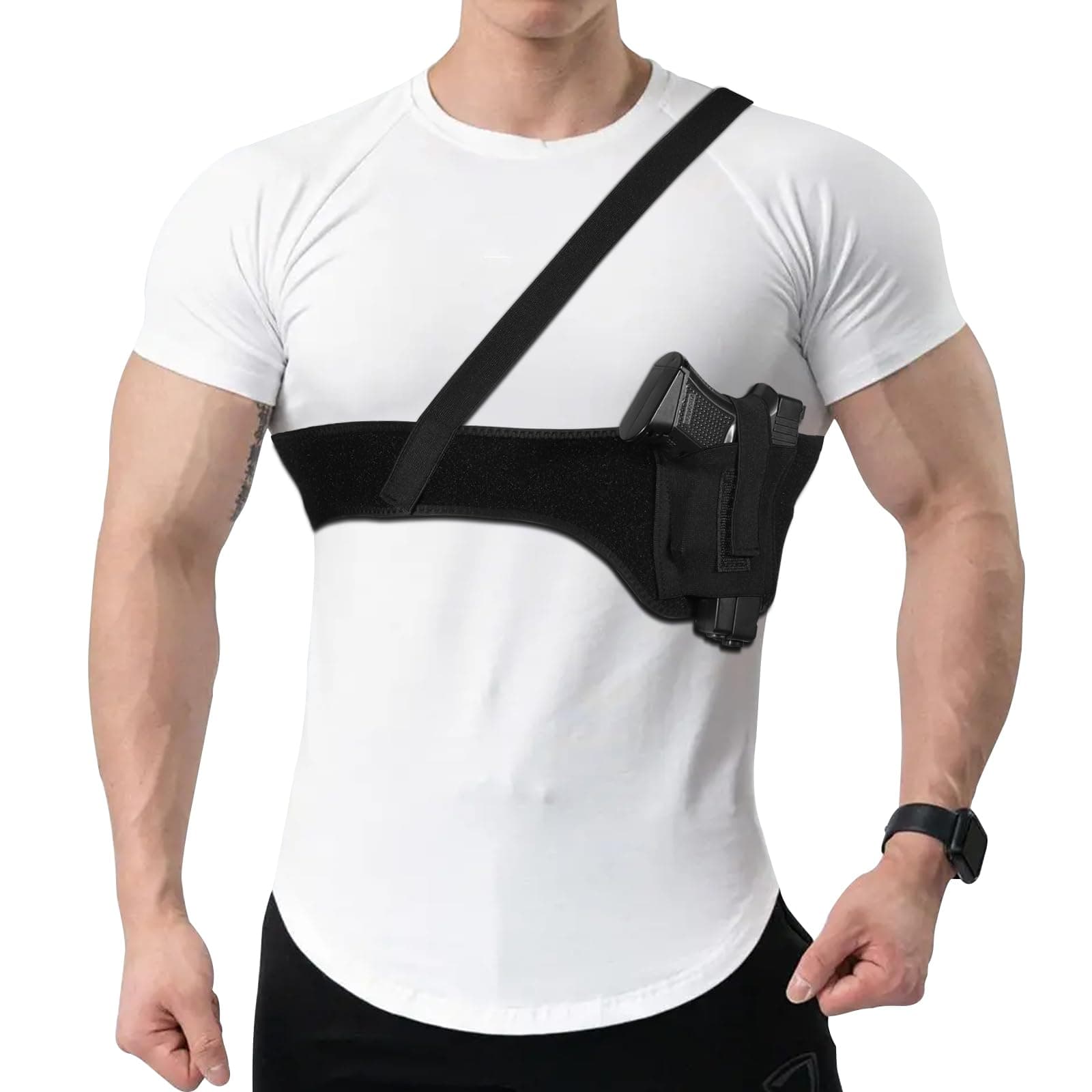 MAYBEST Gun Holster for Concealed Carry-Shoulder Holster for Women & Men Fits Glock, Smith Wesson, Taurus, Ruger Holster for Most Pistols and Revolvers