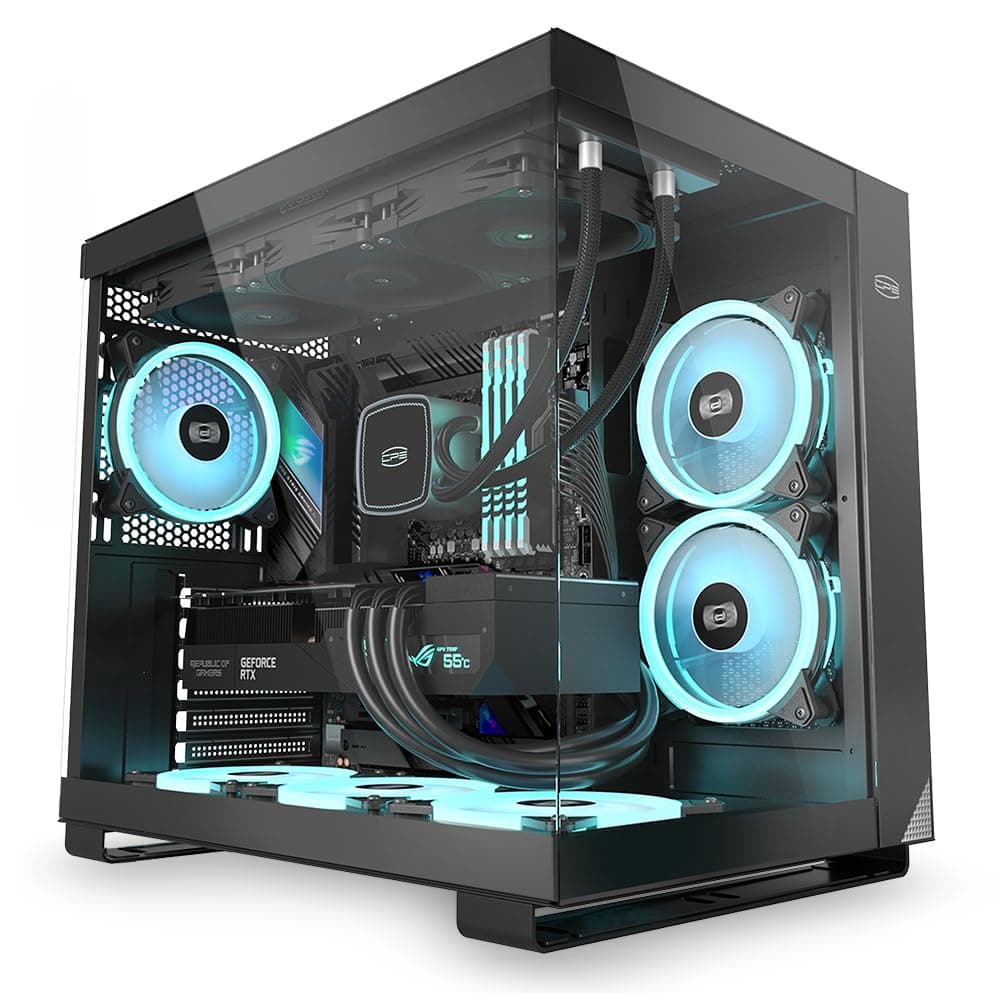 PCCOOLERC3-T500BKD6-GL CPS C3 T500 ARGB BK PC Case Mid Tower Desktop Computer Gaming Superior Case
