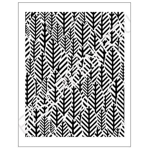 DIY Silk Screen Printing Stencil, Ready to Use "Abstract Leaves Pattern" Design, for Fabric, Wood, Ceramic, T-Shirts, and More!